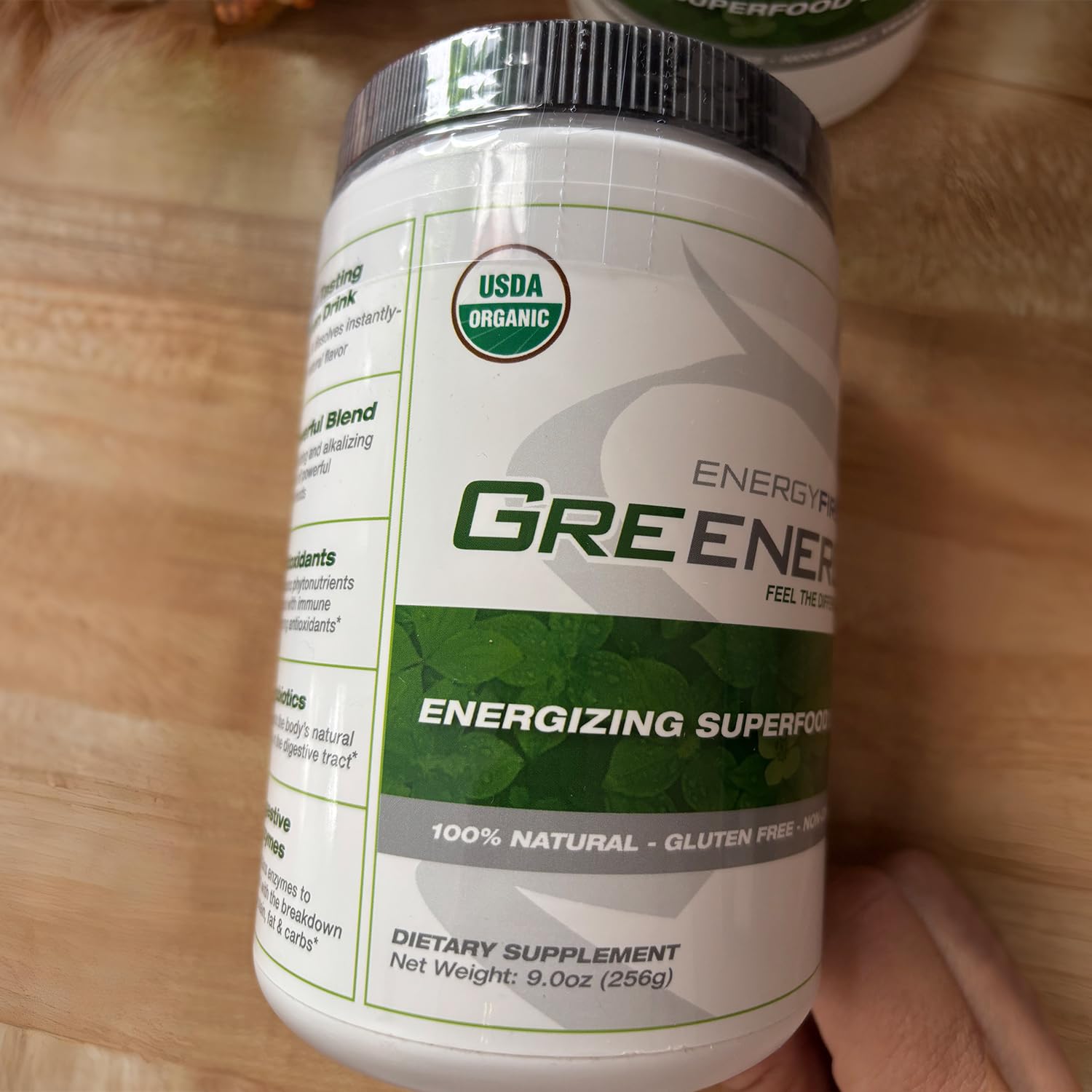 EnergyFirst Energize and Detoxify Greenergy Organic Superfood Powder - Vegan, Gluten-Free, Sugar-Free, Non-GMO - 30 Servings for Daily Energy & Immunity Boost! EnergyFirst buy supplements canada