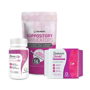 NutraBlast Boric Acid Vaginal Suppositories 600mg (30 Count) w/Disposable Vaginal Applicators NutraBlast buy supplements canada