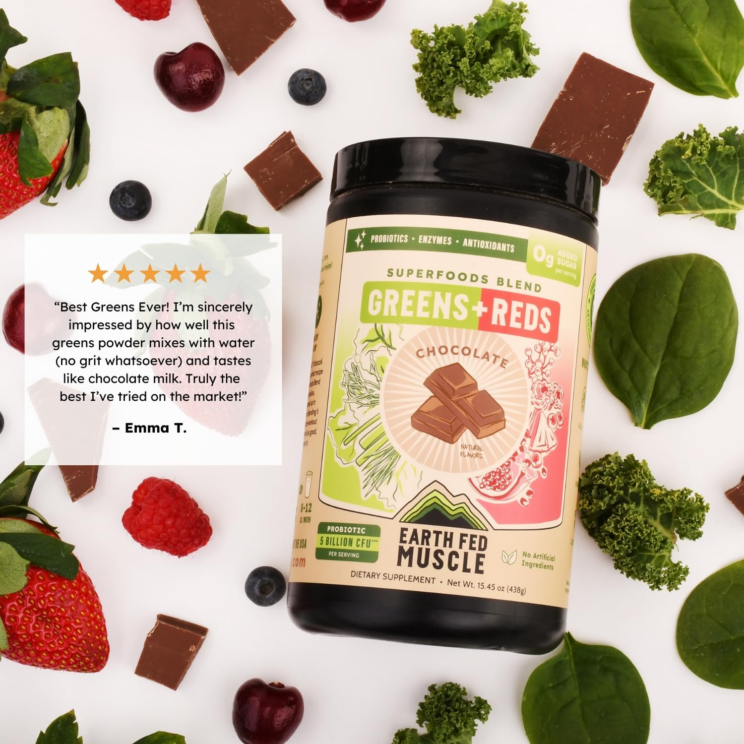 Earth Fed Muscle Chocolate Greens & Reds Superfood Blend Earth Fed Muscle buy supplements canada