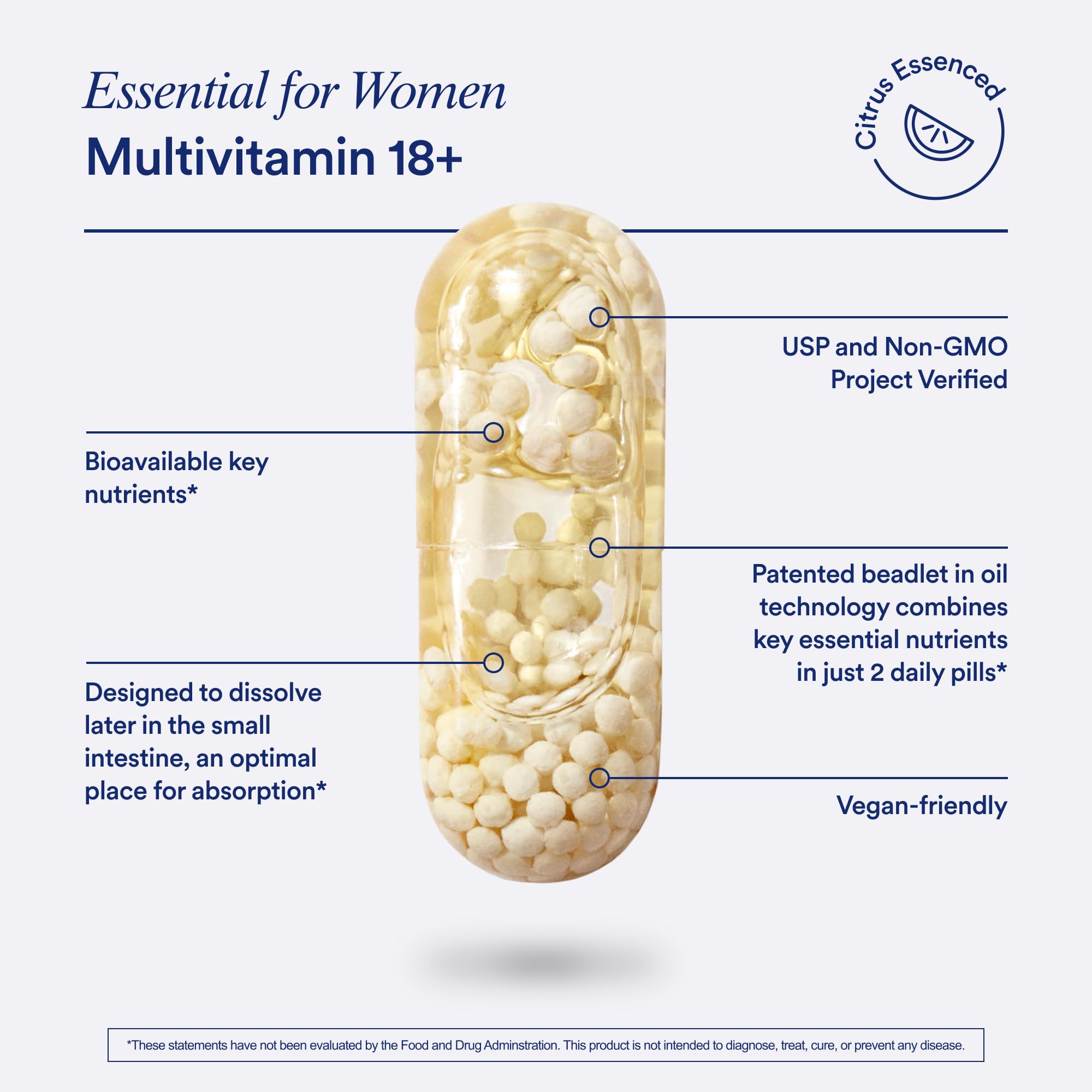 Ritual Women’s 18+ Daily Multivitamin - Key Essential Vitamins and Minerals to Support Energy, Heart, Bone, Brain Health* - Clinical Backed - Vegan Ritual buy supplements canada