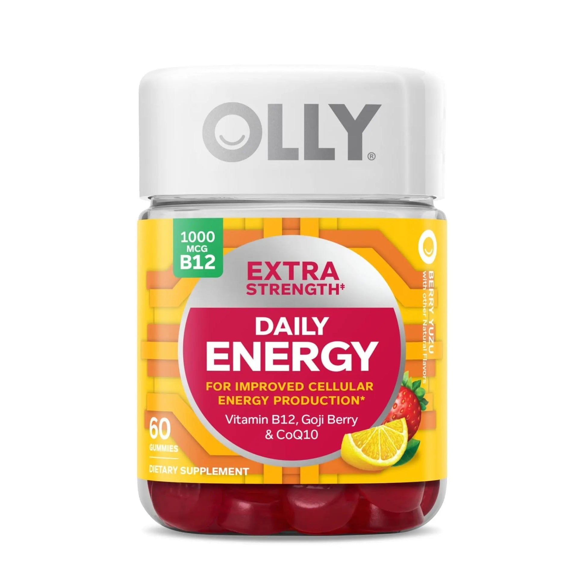 OLLY Men's Multivitamin Gummy, Overall Health and Immune Support, Vitamins A, C, D, E, B, Lycopene & Extra Strength Daily Energy Gummy OLLY buy supplements canada