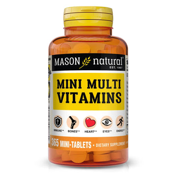 MASON NATURAL Mini Multi Vitamins, Vitamins A, C, D3, E, B1, B2, B3, B6, B12, Folate and Calcium for Overall Health, 1 Year Supply MASON NATURAL buy supplements canada