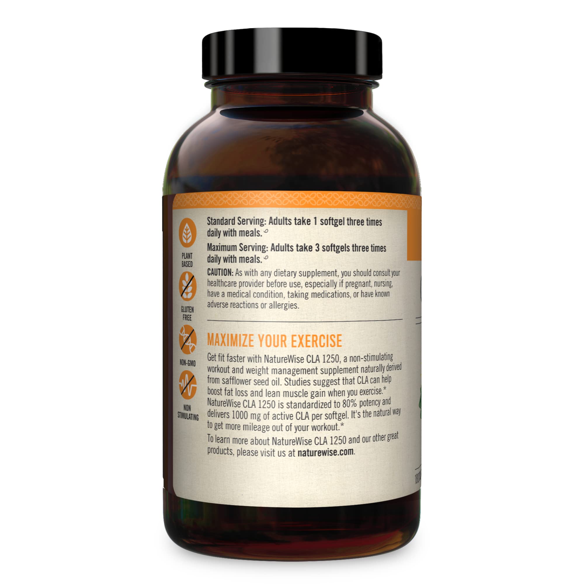 NatureWise CLA 1250 Support Exercise Naturally (2-Month Supply), Support Fitness goals NatureWise buy supplements canada