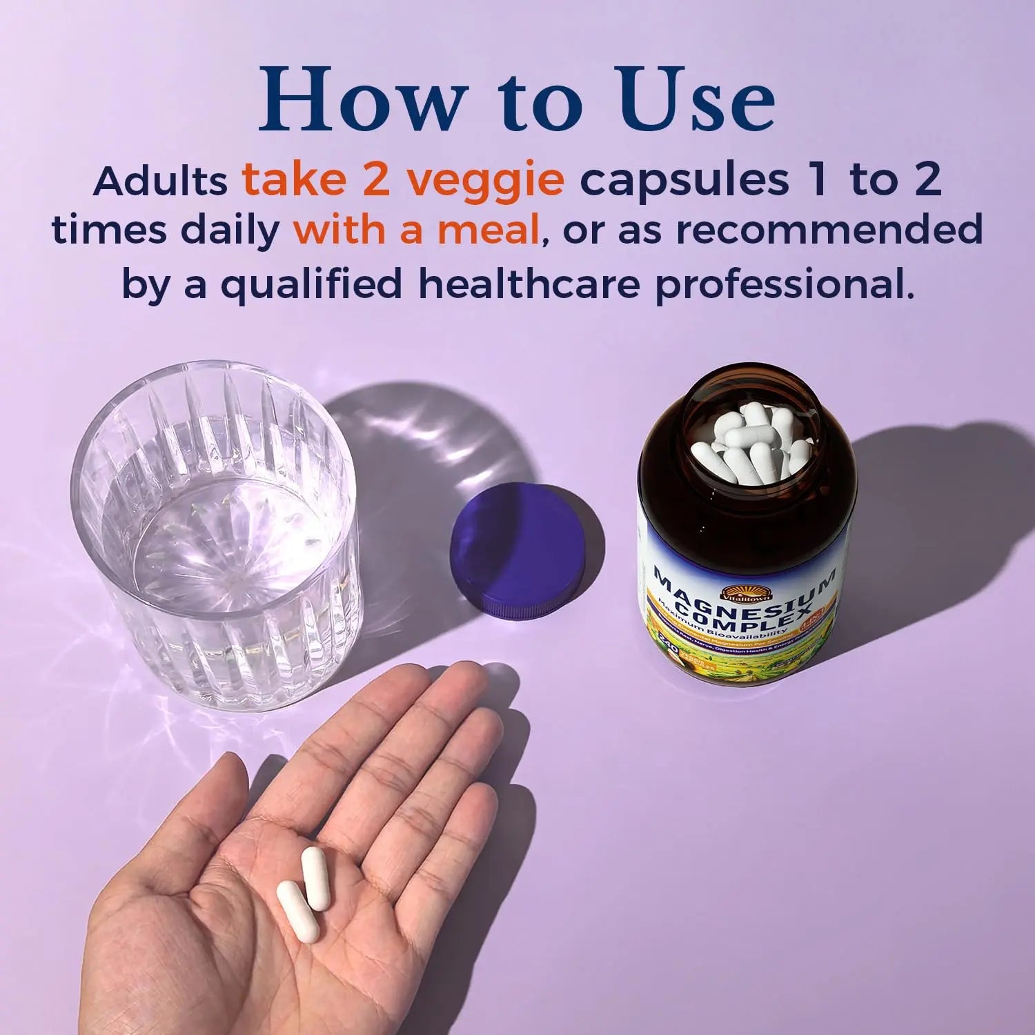 Vitalitown Magnesium Complex | Chelated Easily Absorbed Magnesium Glycinate Citrate Malate | Buffered | 210mg Elemental Mag | Sleep, Nerve, Digestion, Energy | Non-GMO 240 Veg Caps Vitalitown buy supplements canada
