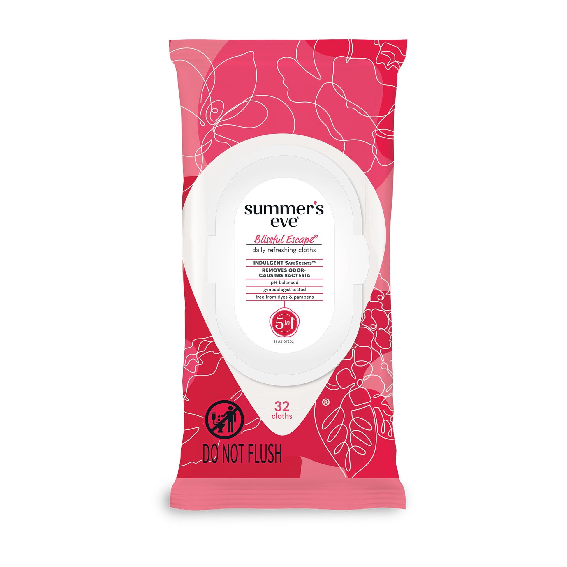 Summer's Eve Blissful Escape Daily Refreshing Feminine Wipes, Removes Odor, pH balanced, 32 Count Summer's Eve buy supplements canada