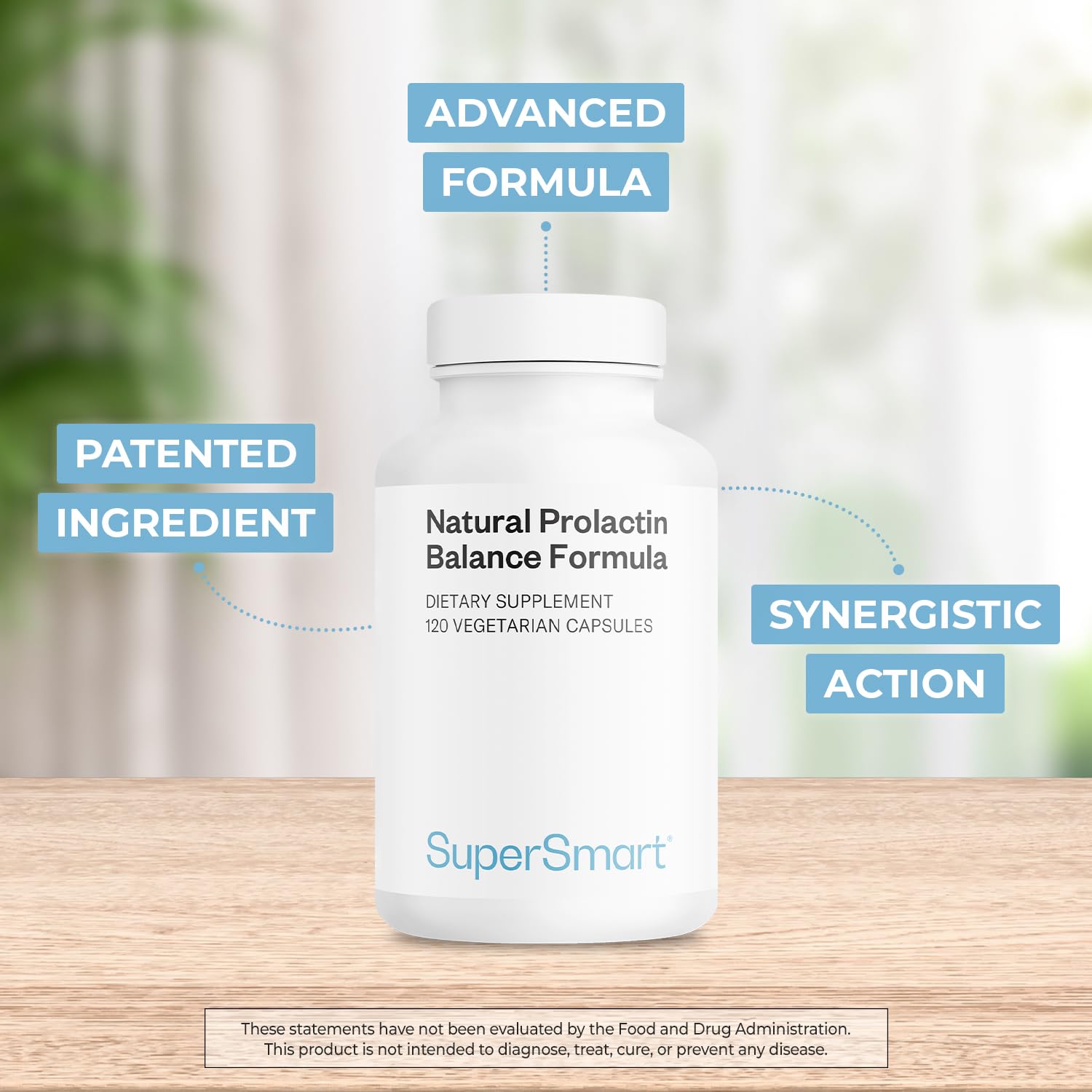 Supersmart - Natural Prolactin Balance Formula - with p5p Vitamin B6, Maca Root, Ashwagandha | Gluten Free - 120 Vegetarian Capsules Supersmart buy supplements canada