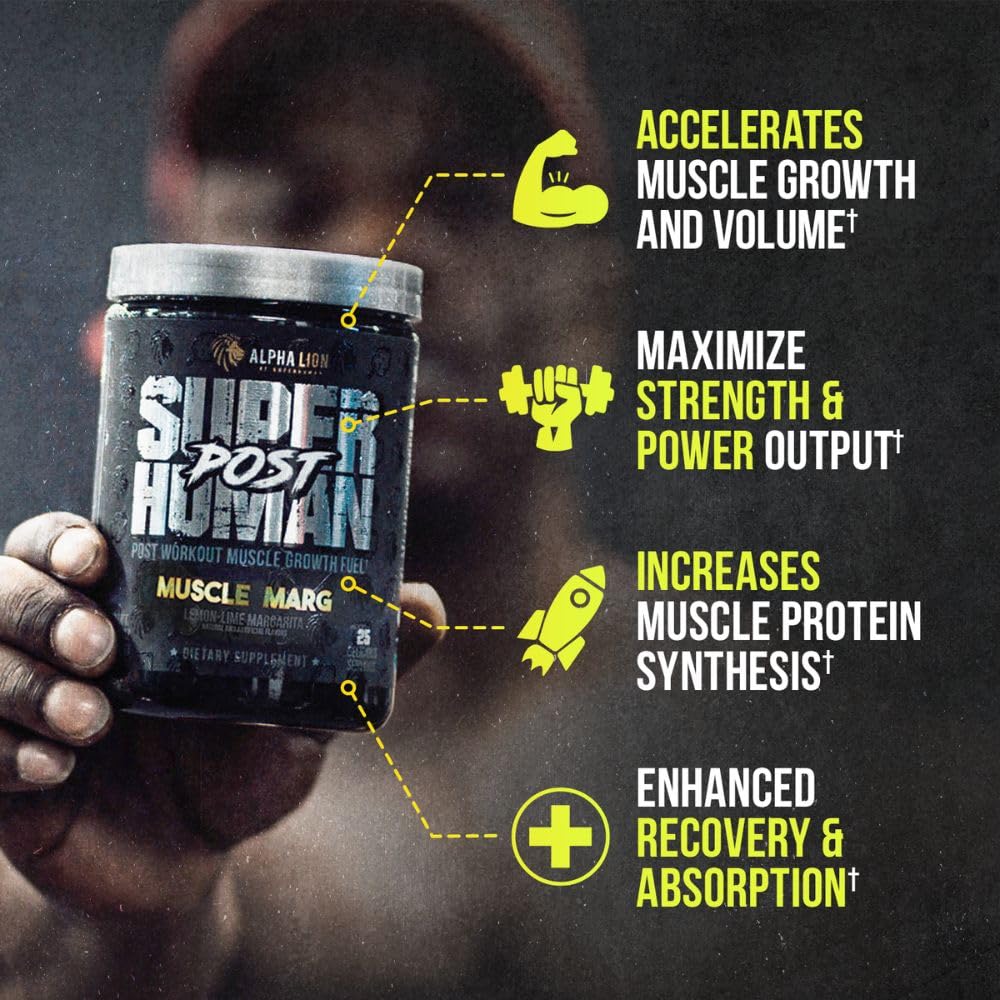 ALPHA LION Superhuman Pre Workout Powder & Post Workout Recovery Bundle, Sustained ALPHA LION buy supplements canada