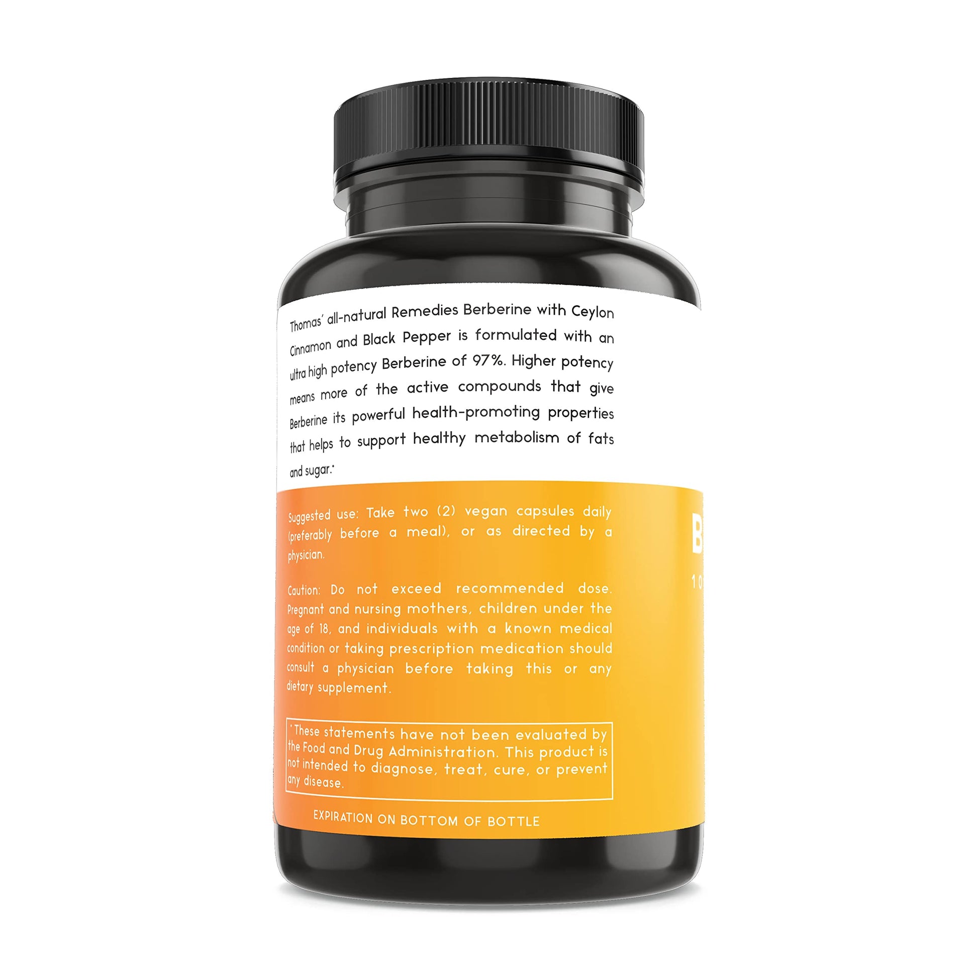 Thomas' all-natural Remedies Berberine 500mg (1000mg Per Serving)- 120 Vegan Capsules Thomas' all-natural Remedies buy supplements canada