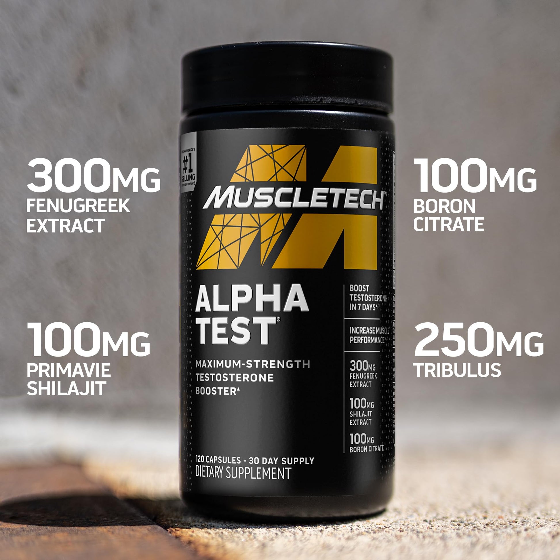 Testosterone Booster for Men, MuscleTech AlphaTest, Tribulus Terrestris & Boron Suppleme MuscleTech buy supplements canada