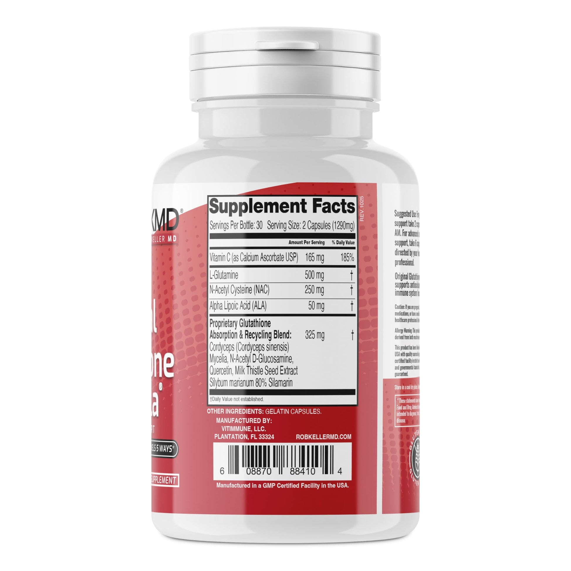 Original Glutathione Formula Essential Support, RobKellerMD, Advanced Antioxidant Formula, Helps Body Produce Glutathione Naturally for Detox, Immune Health, Mental Clarity, & Daily Wellness, 60 caps Rob Keller MD buy supplements canada