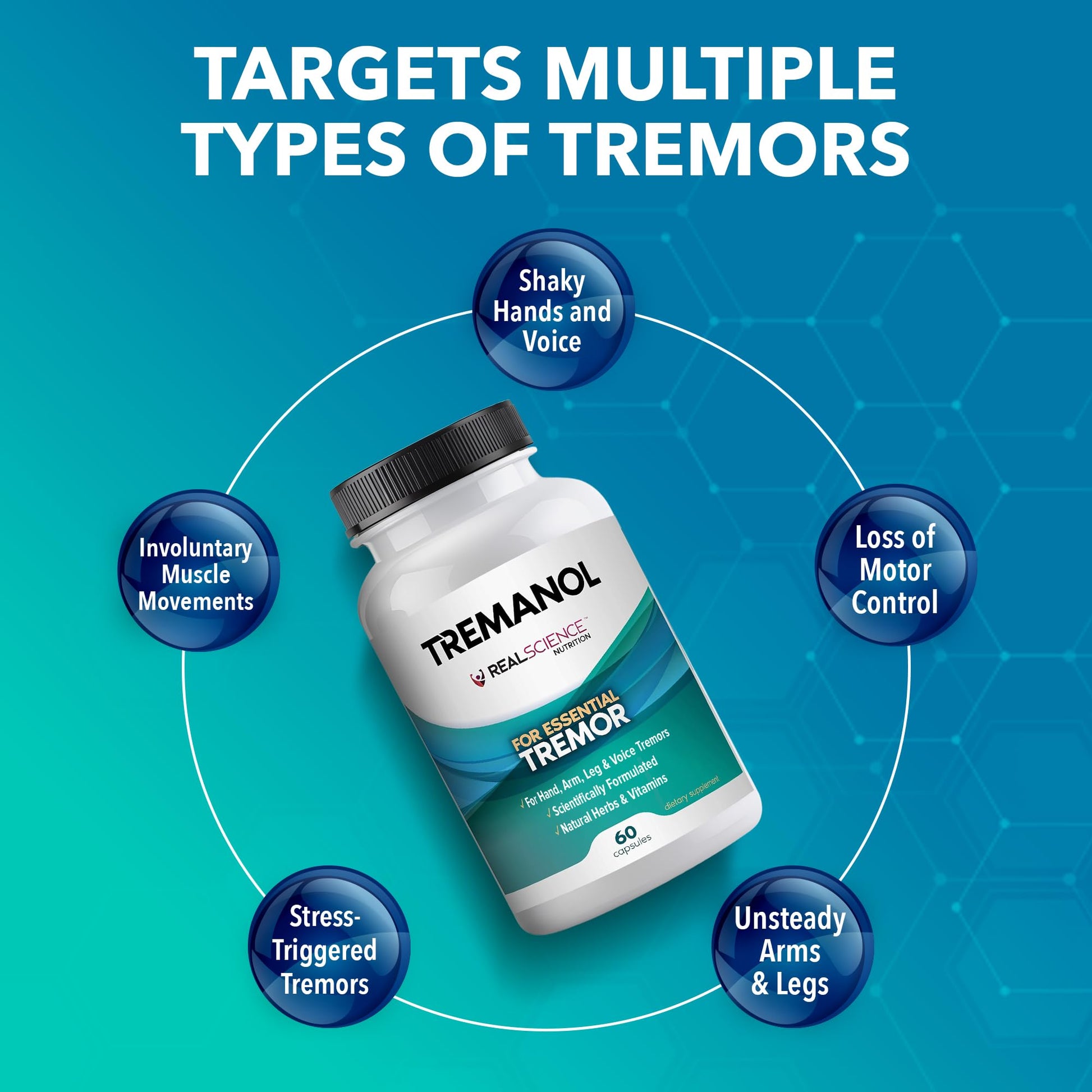 Tremanol Natural Aid Herbal Supplement – Includes Vitamin B2 & B12, Passionflower & Skullcap – 60 Caps (Pack of 6) – Made in USA Tremanol buy supplements canada