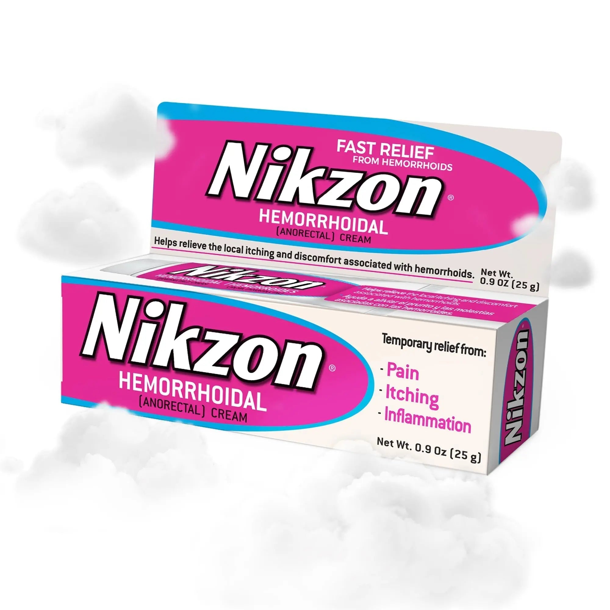 Nikzon Hemorrhoid Cream | Double Effect for Pain & Swelling, Numbs Irritated Anorectal Area, Soothing & Fast-Acting Formula, Dual-Action Hemorrhoid Treatment, 0.9 Oz, 1-Pack Nikzon buy supplements canada