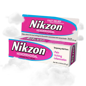 Nikzon Hemorrhoid Cream | Double Effect for Pain & Swelling, Numbs Irritated Anorectal Area, Soothing & Fast-Acting Formula, Dual-Action Hemorrhoid Treatment, 0.9 Oz, 1-Pack Nikzon buy supplements canada