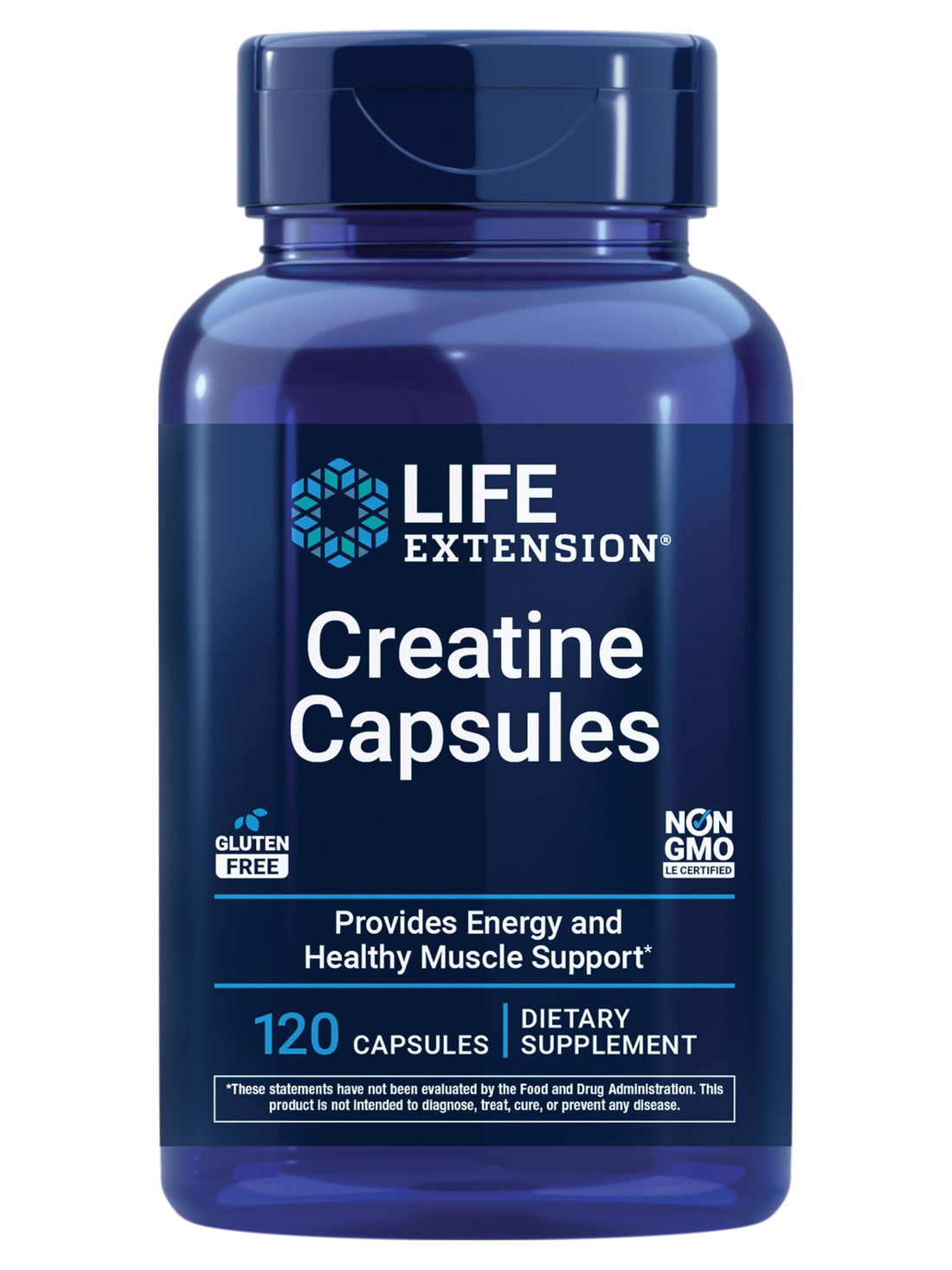 Life Extension Creatine Capsules – Creatine Monohydrate – Promotes Strength, Lean Muscle, Healthy Endurance – Non-GMO, Gluten-Free – 120 Capsules Life Extension buy supplements canada