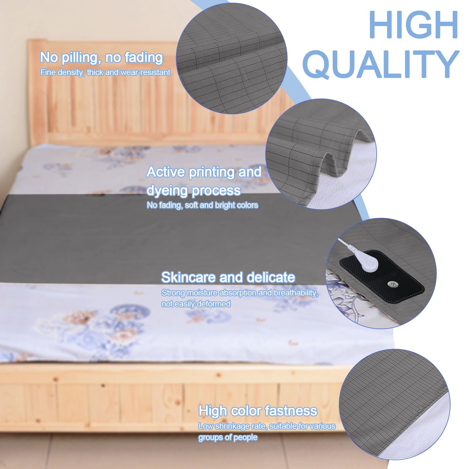 Grounding Mat for Bed, Grounding Sheets Blanket with Grounding Cord, Earthing Mat Grounding Pad Reaeng buy supplements canada