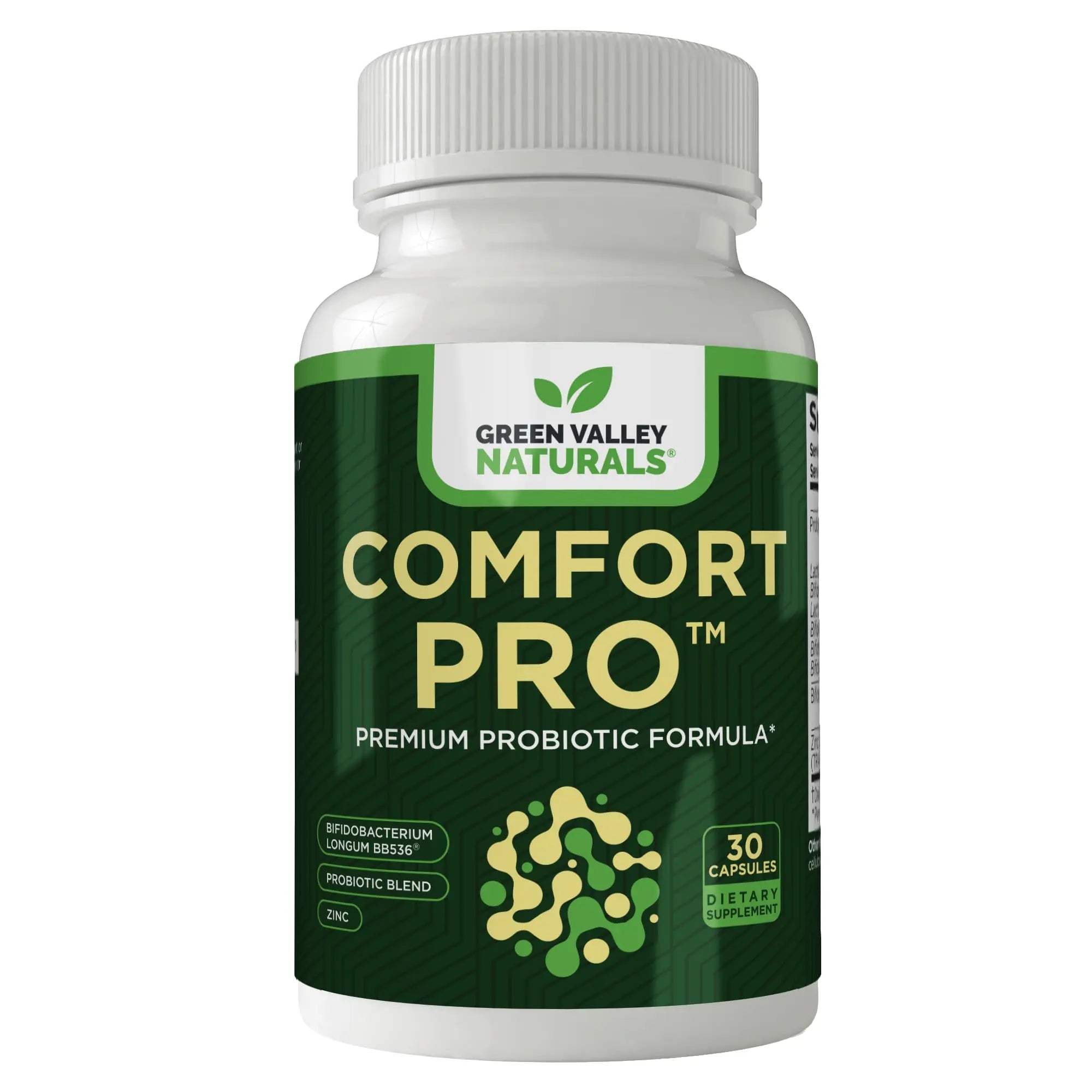 ComfortPro™ Daily Probiotics for Digestive Health | Constipation Relief & Bloating Support for Women & Men | Gut Cleanse with Zinc | Helps Reduce Gas & Promotes Digestive Regularity | Valley Formula GREEN VALLEY NATURALS buy supplements canada