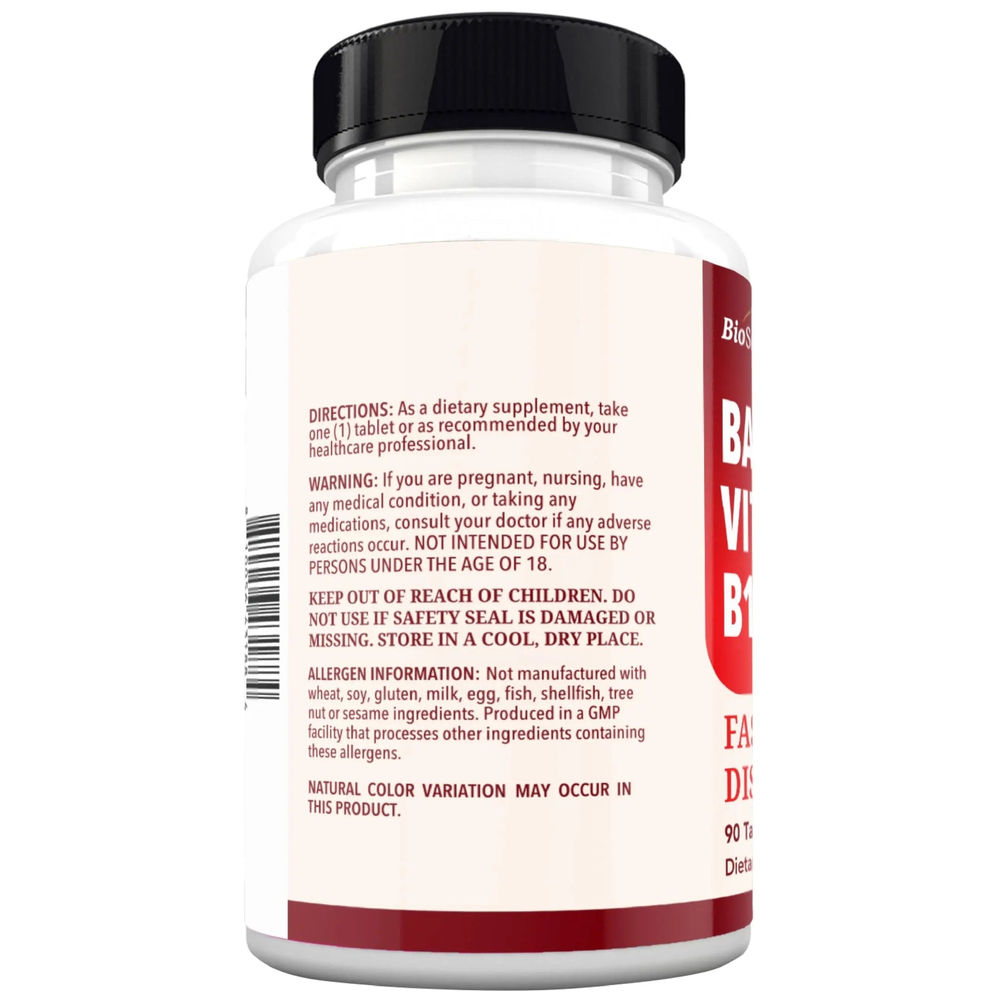 BioSchwartz Bariatric B12 Plus Dissolvable Tablets - 1000mcg Vitamin B12, Vitamin B6, Folate, Biotin - Cherry Strawberry Flavor BioSchwartz buy supplements canada