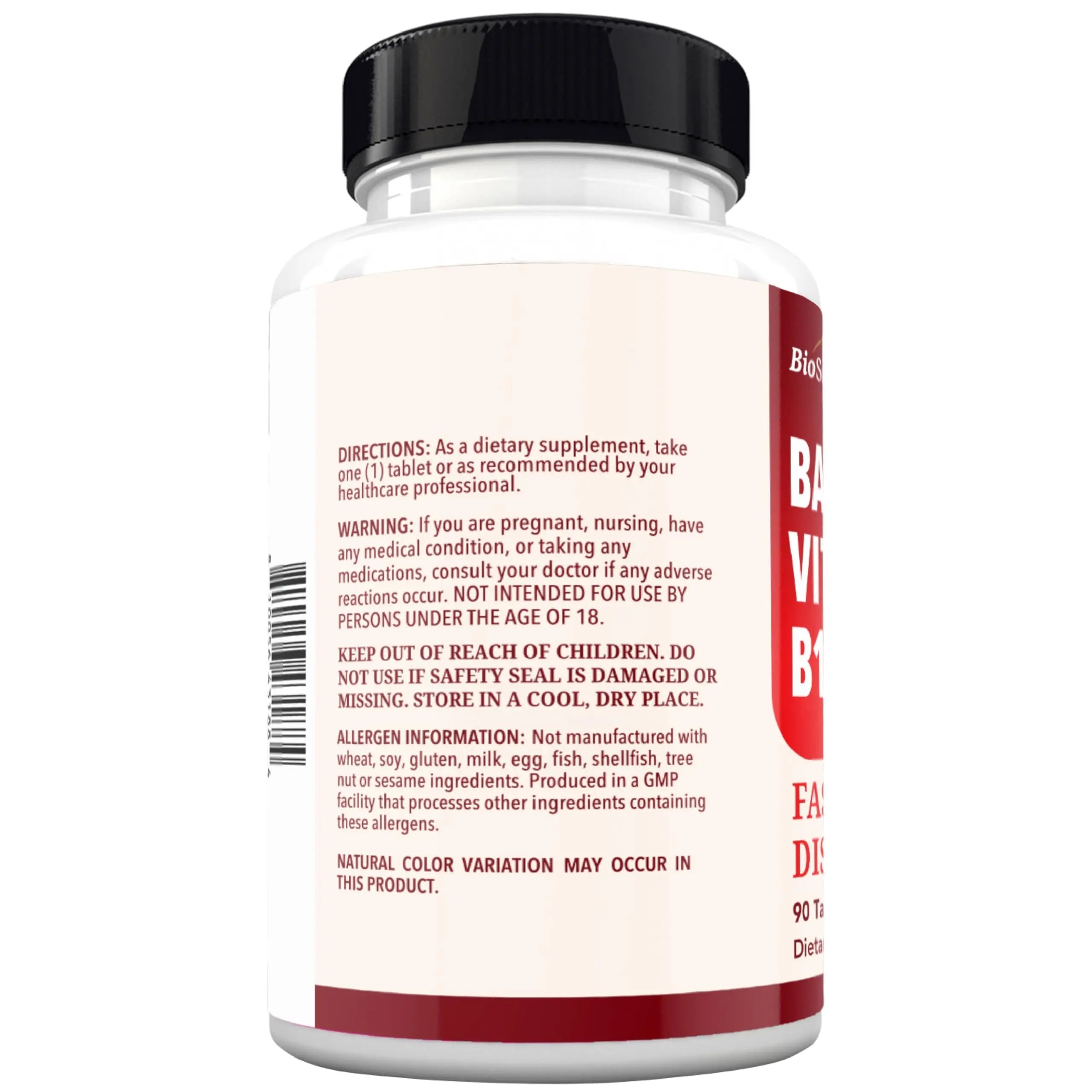 BioSchwartz Bariatric B12 Plus Dissolvable Tablets - 1000mcg Vitamin B12, Vitamin B6, Folate, Biotin - Cherry Strawberry Flavor BioSchwartz buy supplements canada