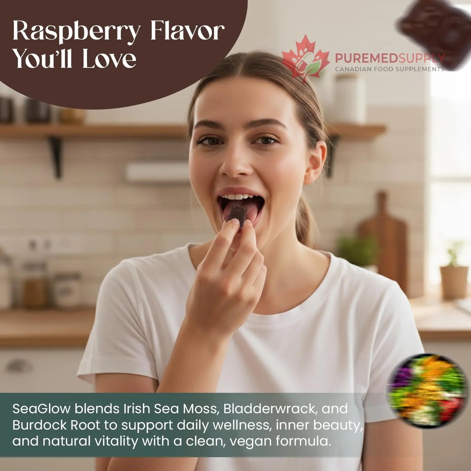 The EverÉ Natural Alchemy Sea Moss with Bladderwrack & Burdock Root – Vegan, Plant-Based Gummies with Minerals & Botanicals – Mixed-Berry Flavor, Non-GMO & Gluten-Free The EverÉ Natural Alchemy buy supplements canada