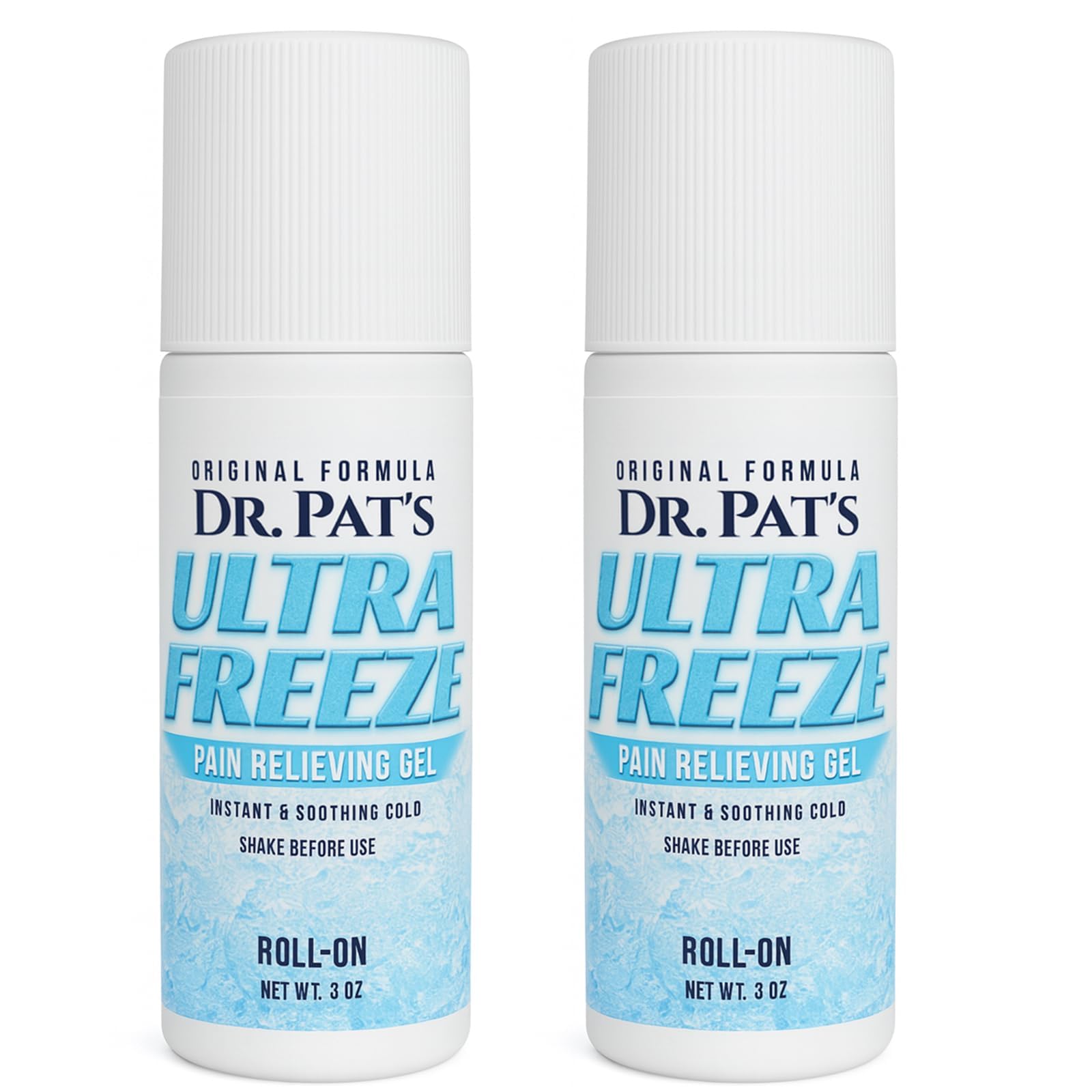Ultra Freeze Roll-On Pain Relief Gel (3oz) - Joint & Muscle Therapy Rub for Arthritis, Neuropathy, Foot, and Joint - Cooling Topical Anti-Inflammatory (2 Pack) Ultra Freeze buy supplements canada
