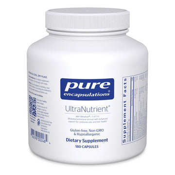 Pure Encapsulations UltraNutrient - Minerals & Multivitamins - Supports Liver & Heart Health* - Supplement for Antioxidants - with Vitamin C, CoQ10 & More - Gluten Free - 180 Capsules Pure Encapsulations buy supplements canada