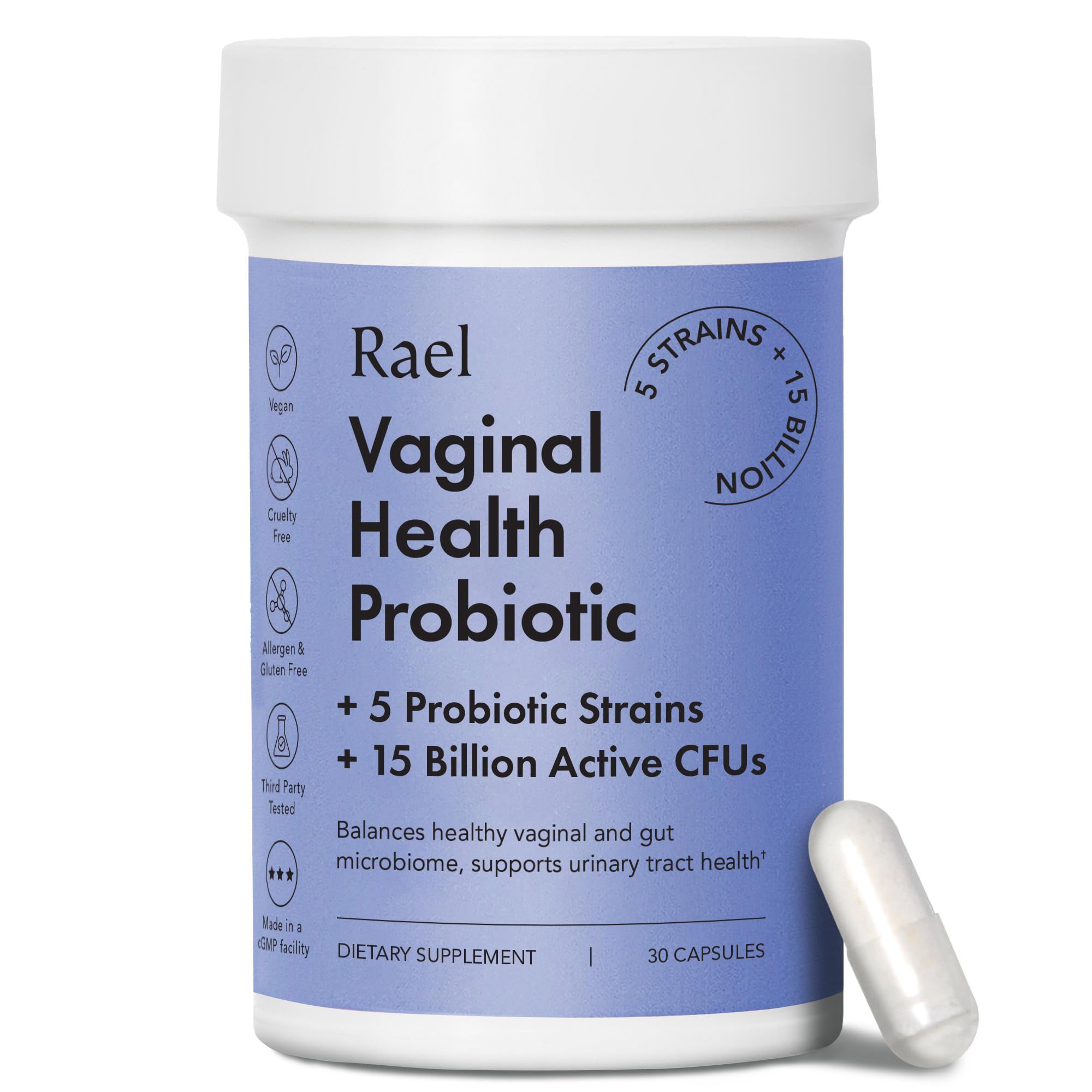 Rael Probiotics for Women - Supplements, Digestive Enzymes, Prebiotics, pH Balance, Vaginal Odor & Flora Rael buy supplements canada