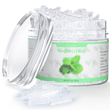 Viktairy Menthol Crystals 2 oz, 100% Pure Organic Mint Crystals | Great for Making Shower Steamers Viktairy buy supplements canada