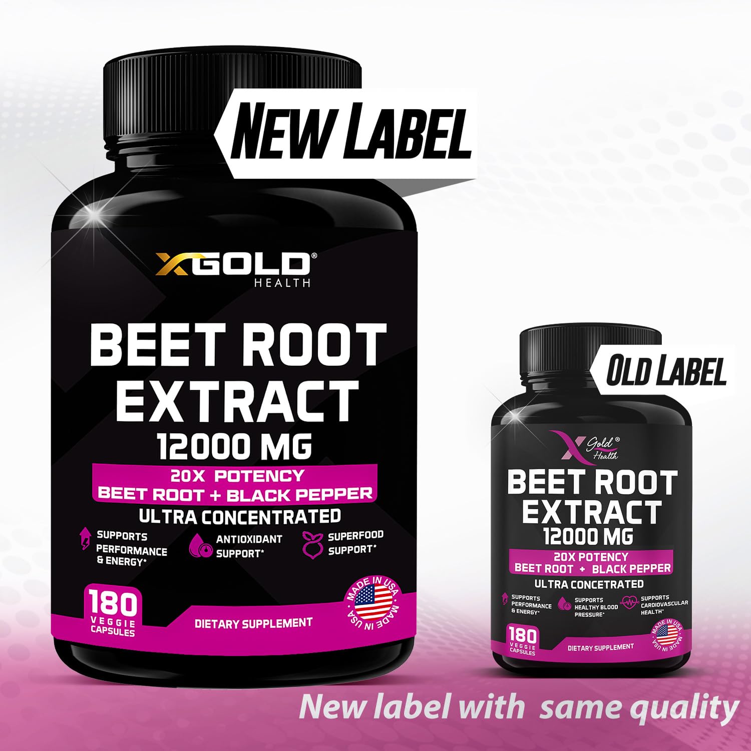 Beet Root Extract Capsules - 12000mg 20x Concentrated Beet Root Capsules Supplement X Gold Health buy supplements canada