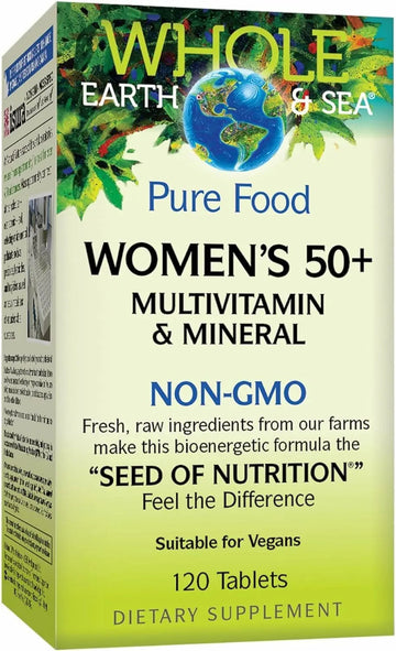 Natural Factors Whole Earth & Sea Women's 50+ Multivitamin & Mineral - Daily Multivitamin with Calcium, Selenium & More Natural Factors buy supplements canada