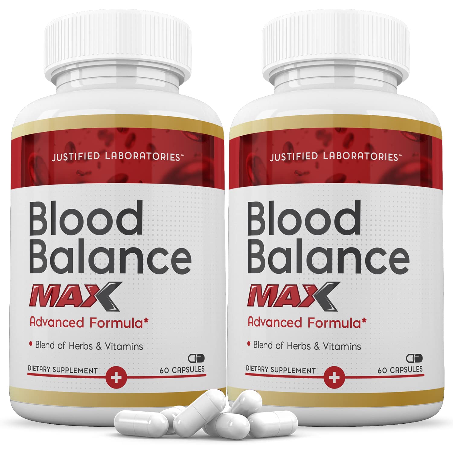 Justified Laboratories (2 Pack Blood Balance Max 1295MG Formula Supplement Pills 120 Capsules Justified Laboratories buy supplements canada