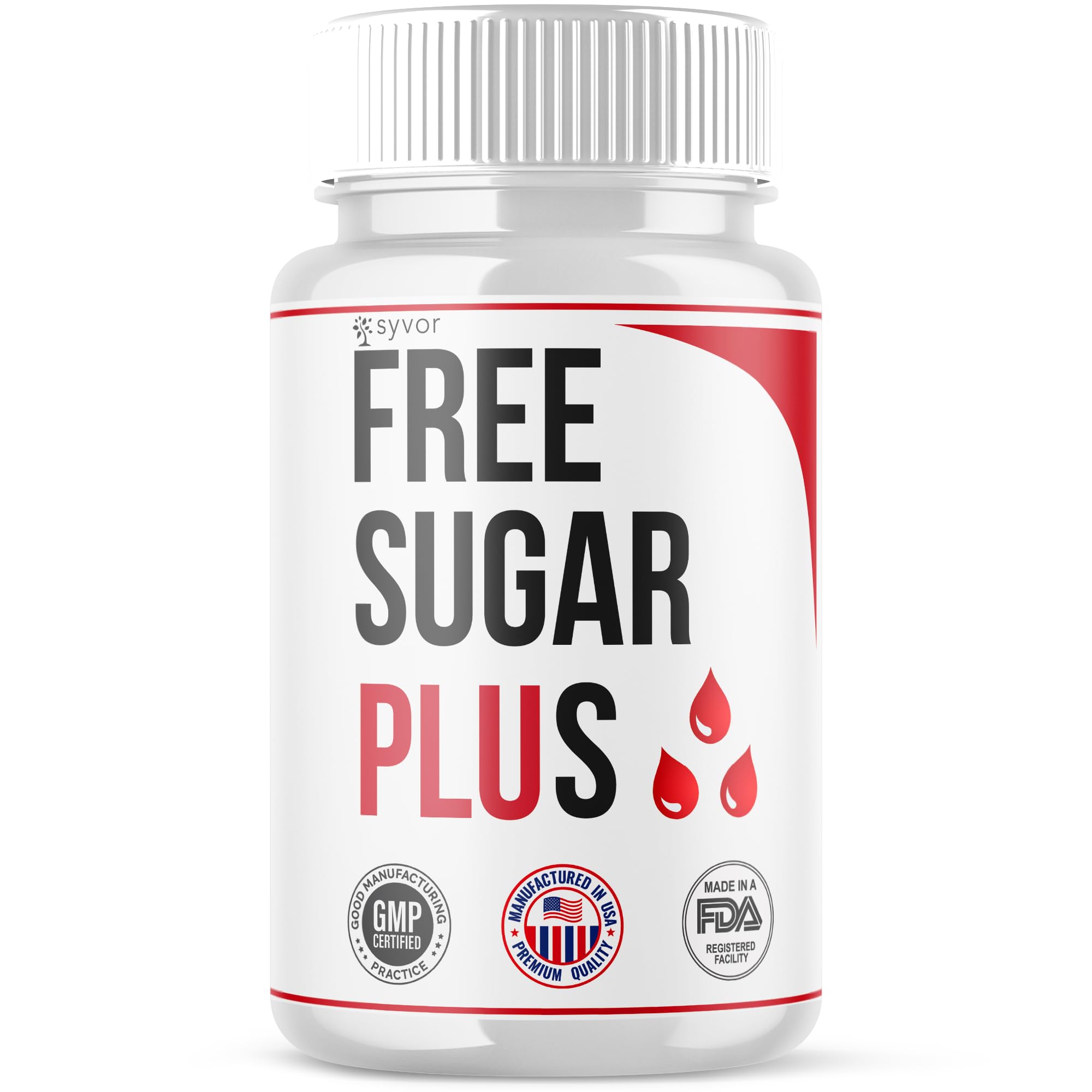 Free Sugar Plus Capsules, Official FreeSugar Plus Blood Health Support Pills With All Natural Ingredients, Free Sugar Plus Advanced Wellness Support with Premium Vitamins for Women & Men (60 Capsules) Syvor buy supplements canada