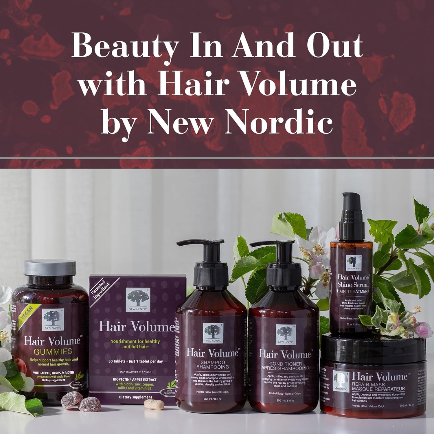 New Nordic Hair Volume Menopause, Supports Healthy Hair Growth During and After Menopause, Pine Bark and Annurca Apple Extract, 30 Tablets NEW NORDIC buy supplements canada
