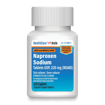 HealthCareAisle Naproxen Sodium, 220 mg - 225 caplets - Back and Muscle Pain Reliever, Up to 12 Hours of Relief HealthCareAisle buy supplements canada