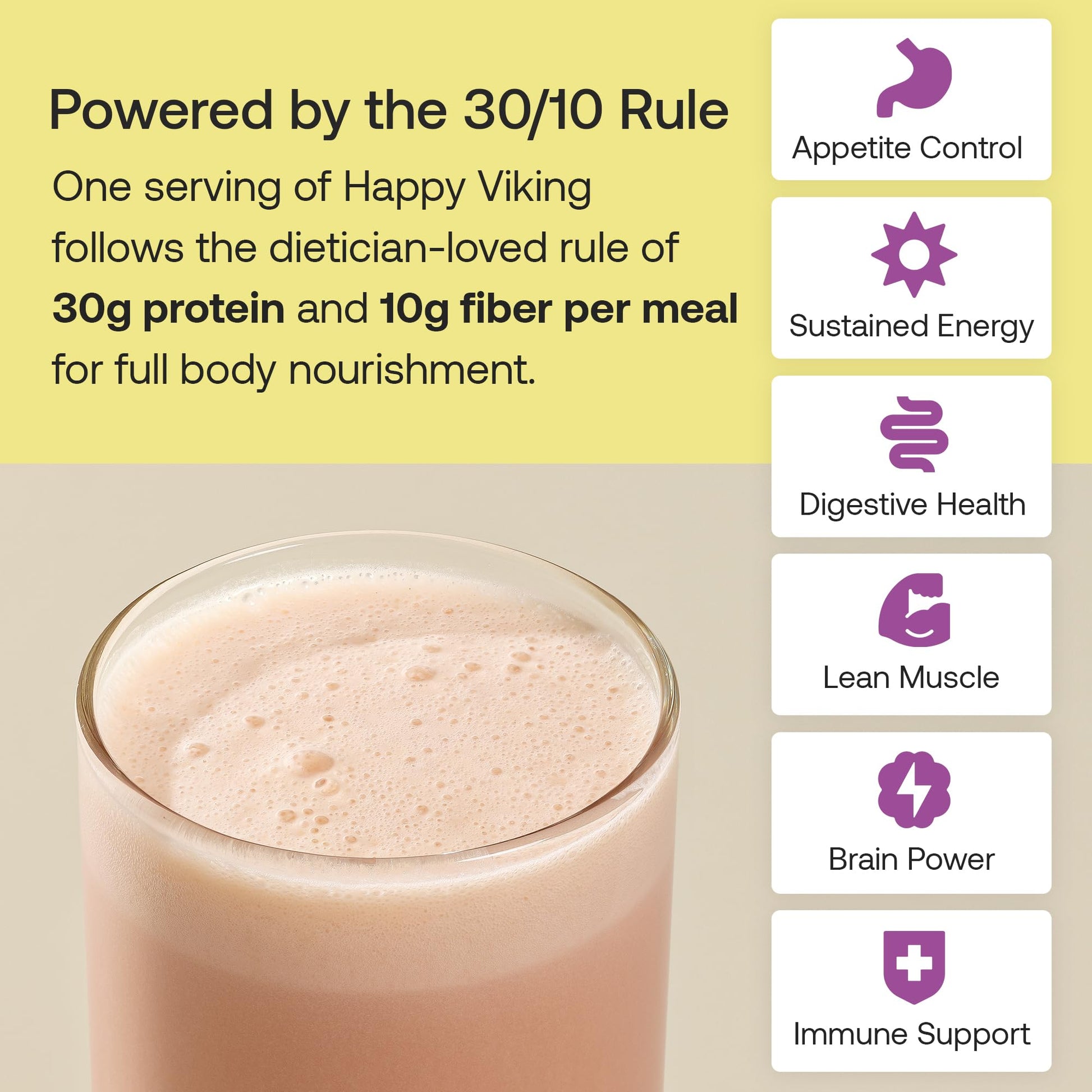 Happy Viking Plant-Based Protein Powder +100 Superfoods Chocolate Meal Replacement Shake, Created by Venus Williams, 30g Plant Protein, 10g Fiber, Vegan, Gluten-Free, Non-GMO,15 Meals Happy Viking buy supplements canada