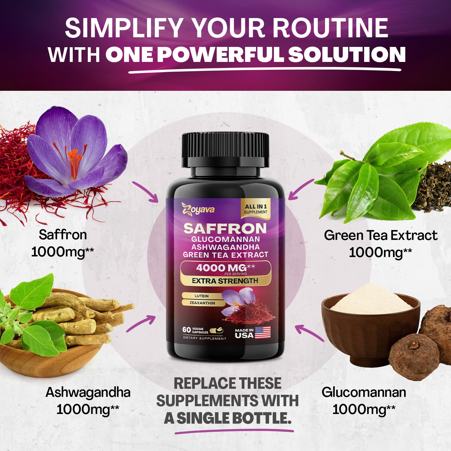 Zoyava Sea Moss 16-in-1 and Saffron 6-in-1 Bundle Zoyava buy supplements canada