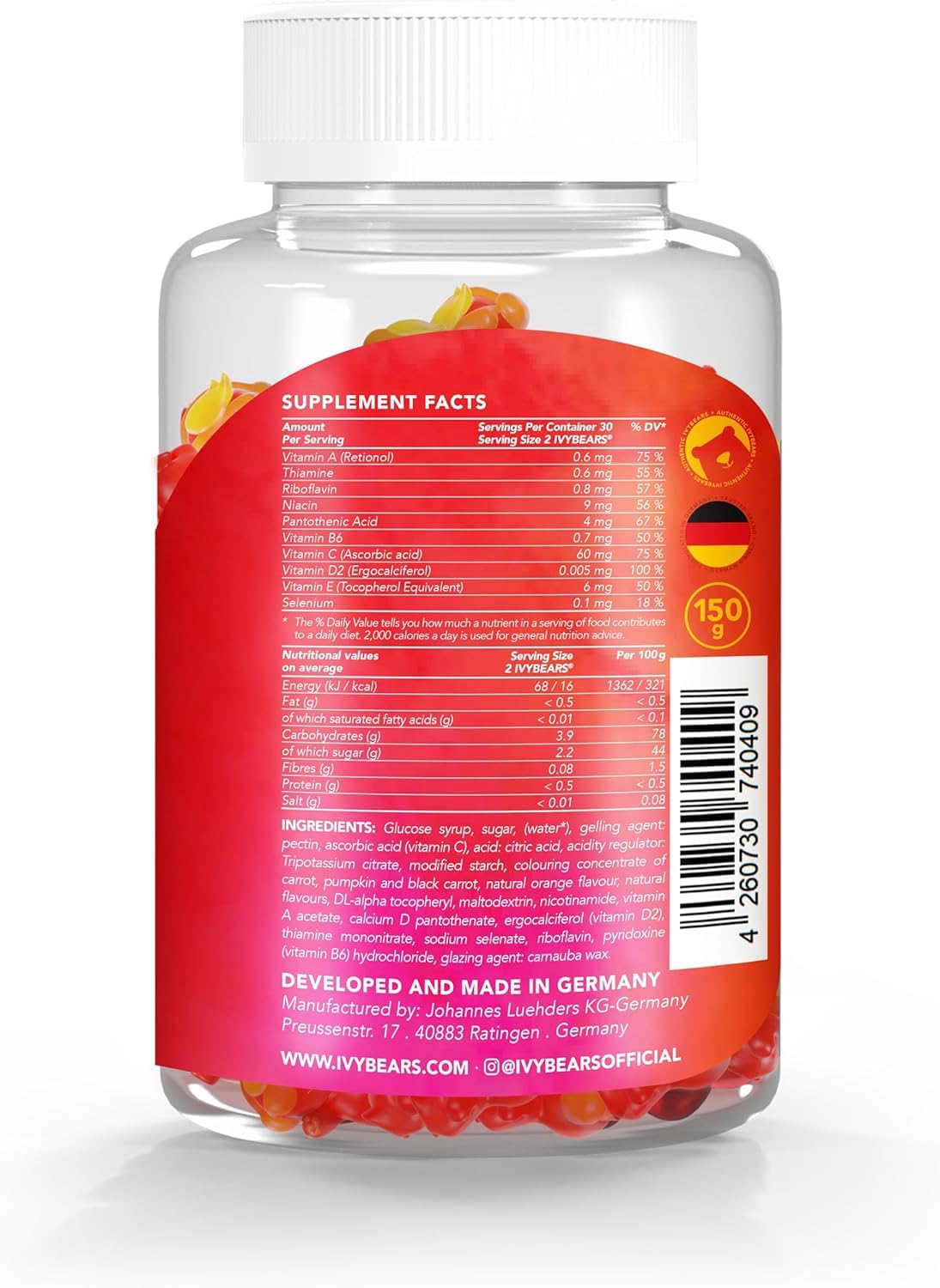 IvyBears® Superpower Kids - Multivitamin Gummies for Immune Support - Strengthen Children's Immune Systems with Vitamins C, D2, B6, A IvyBears buy supplements canada