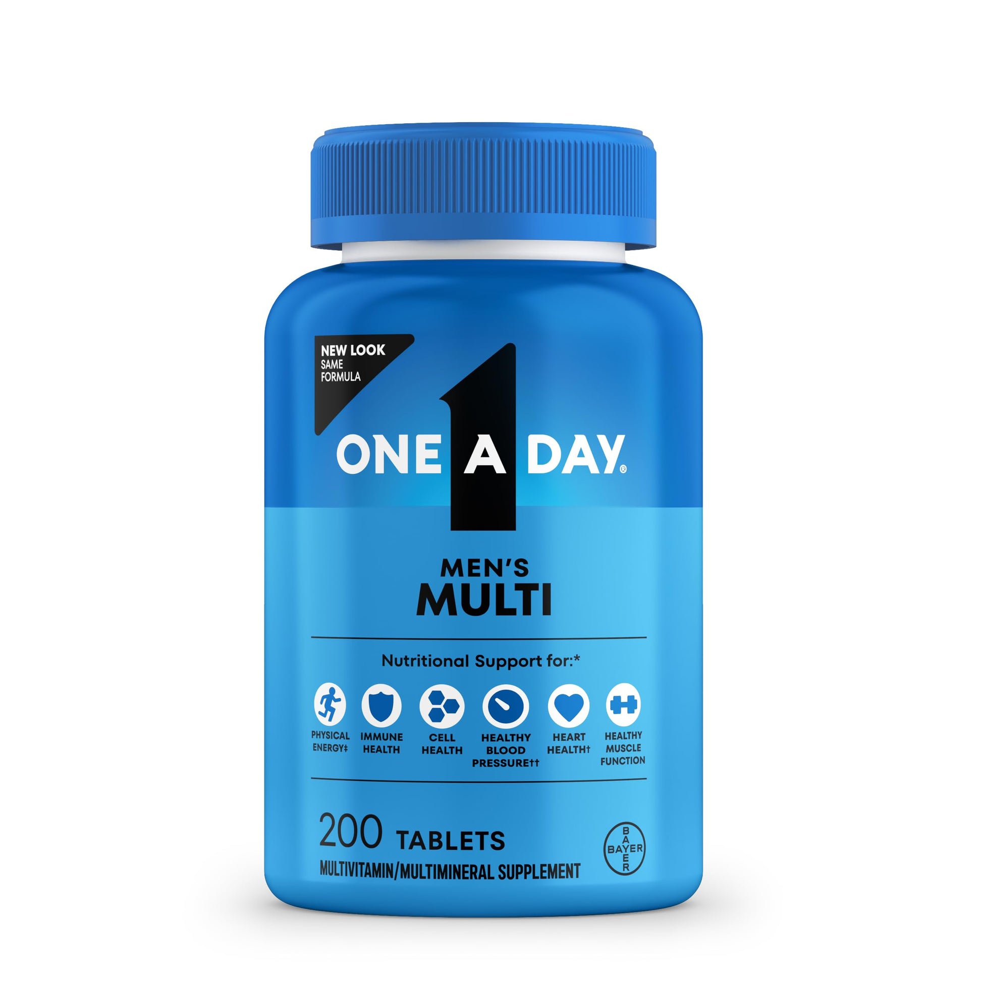 One A Day Multivitamin for Men - Daily Mens Multivitamins with Vitamin D, Zinc, Folic Acid, and B Vitamins, Physical Energy Support, 200 Count ONE A DAY buy supplements canada
