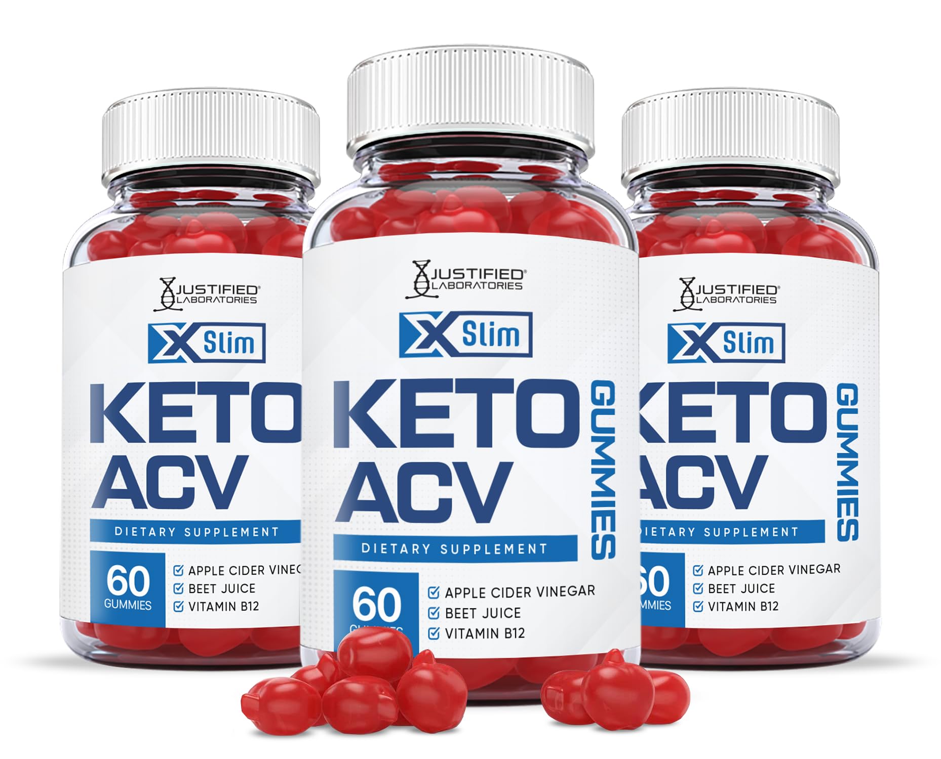 Justified Laboratories (3 Pack X Slim Keto ACV Gummies 1000MG Xslim Vegan Non GMO Justified Laboratories buy supplements canada