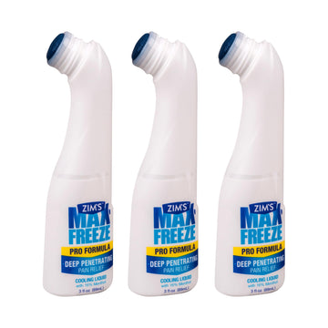 Zim's Max Freeze Liquid | 3 Pack - Pain Relief Topical Analgesic Cooling Liquid for Muscles and Joints Associated with Backaches, Arthritis, Strains, Bruises & Sprains, (P251080-1) 3 Ounce Zim’s Max buy supplements canada