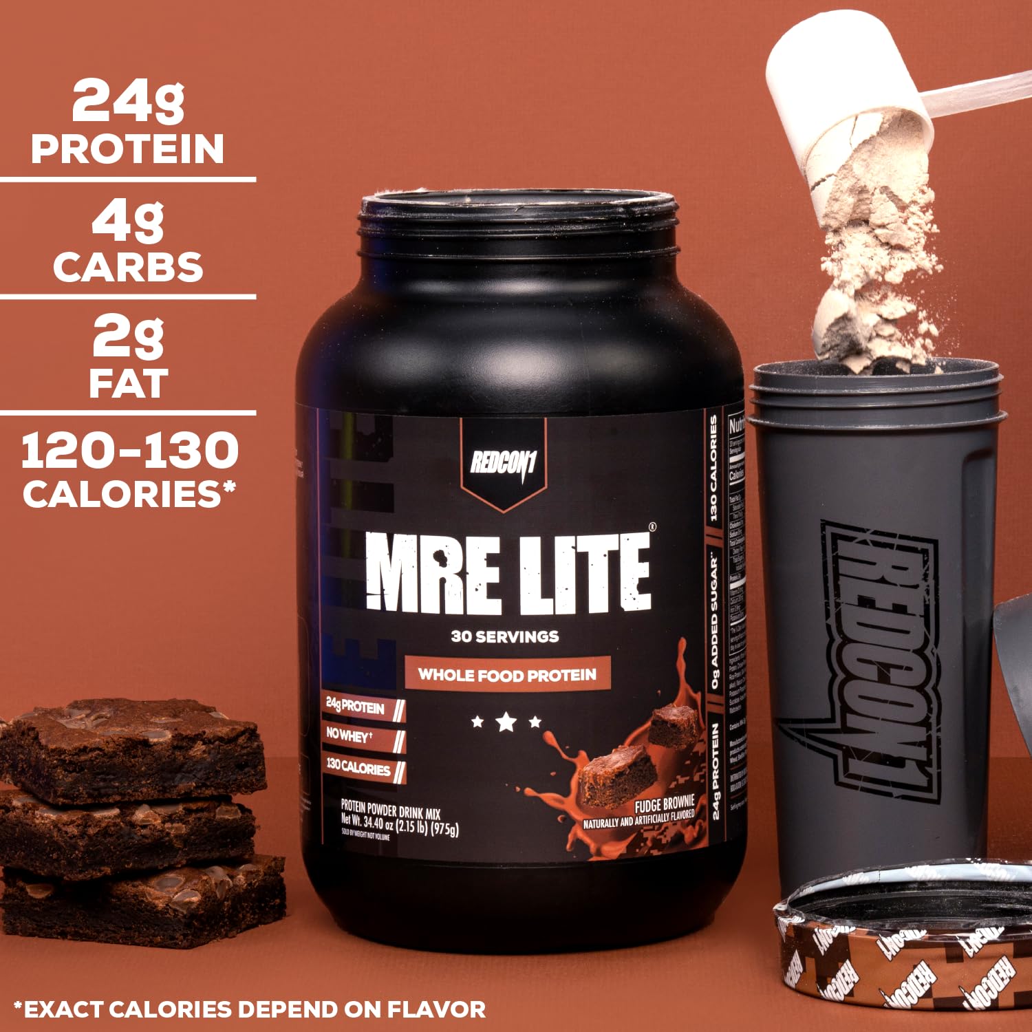 REDCON1 MRE Lite Whole Food Protein Powder, Peanut Butter Cookie - Low Carb & Whey REDCON1 buy supplements canada