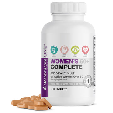 Bronson ONE Daily Women’s 50+ Complete Multivitamin Multimineral, 180 Tablets Bronson buy supplements canada