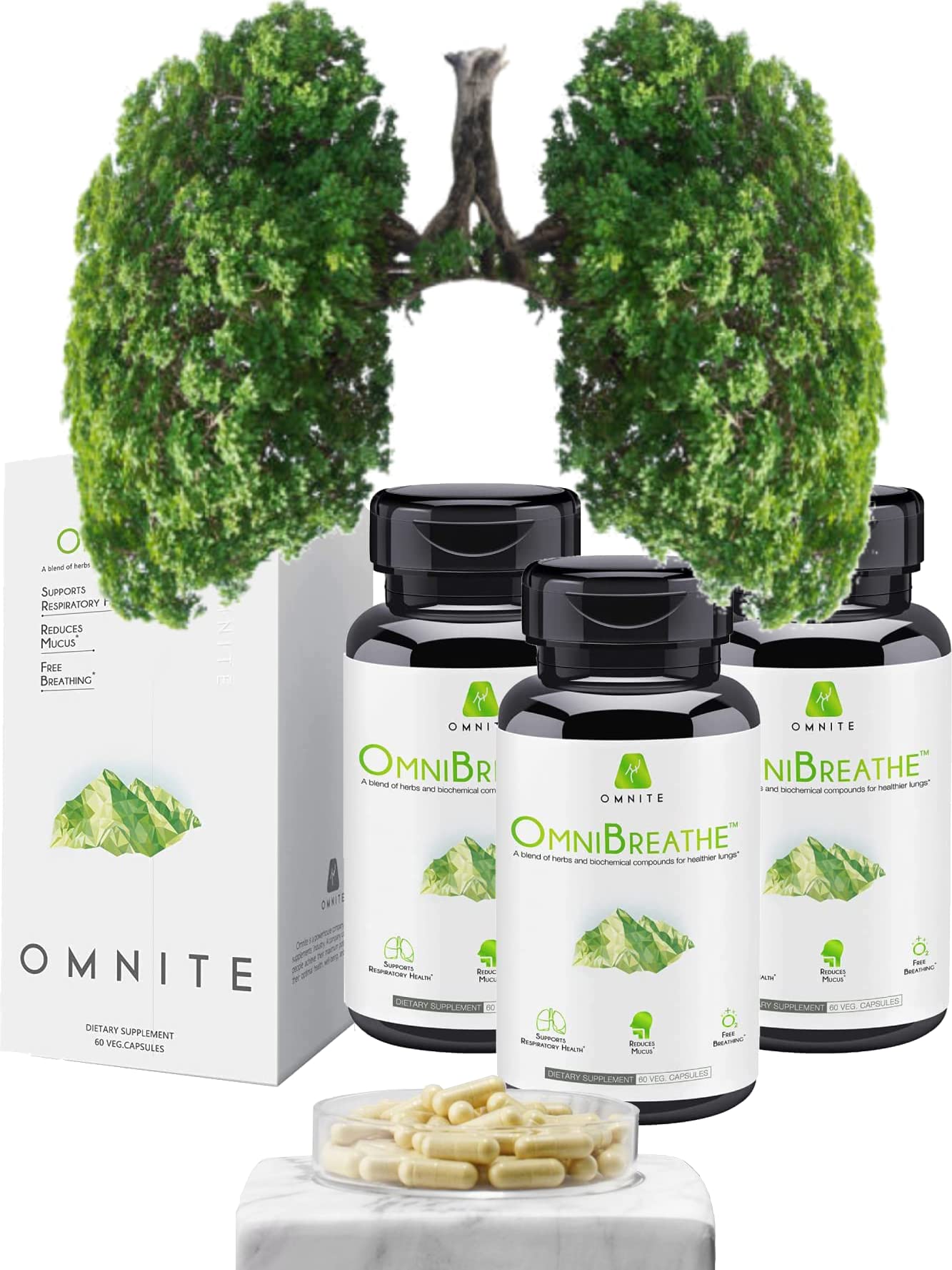 OmniBreathe for Lung Cleanse Detox Respiratory Wellness - Help Reduce Mucus & Cough for All Kinds Omnite buy supplements canada