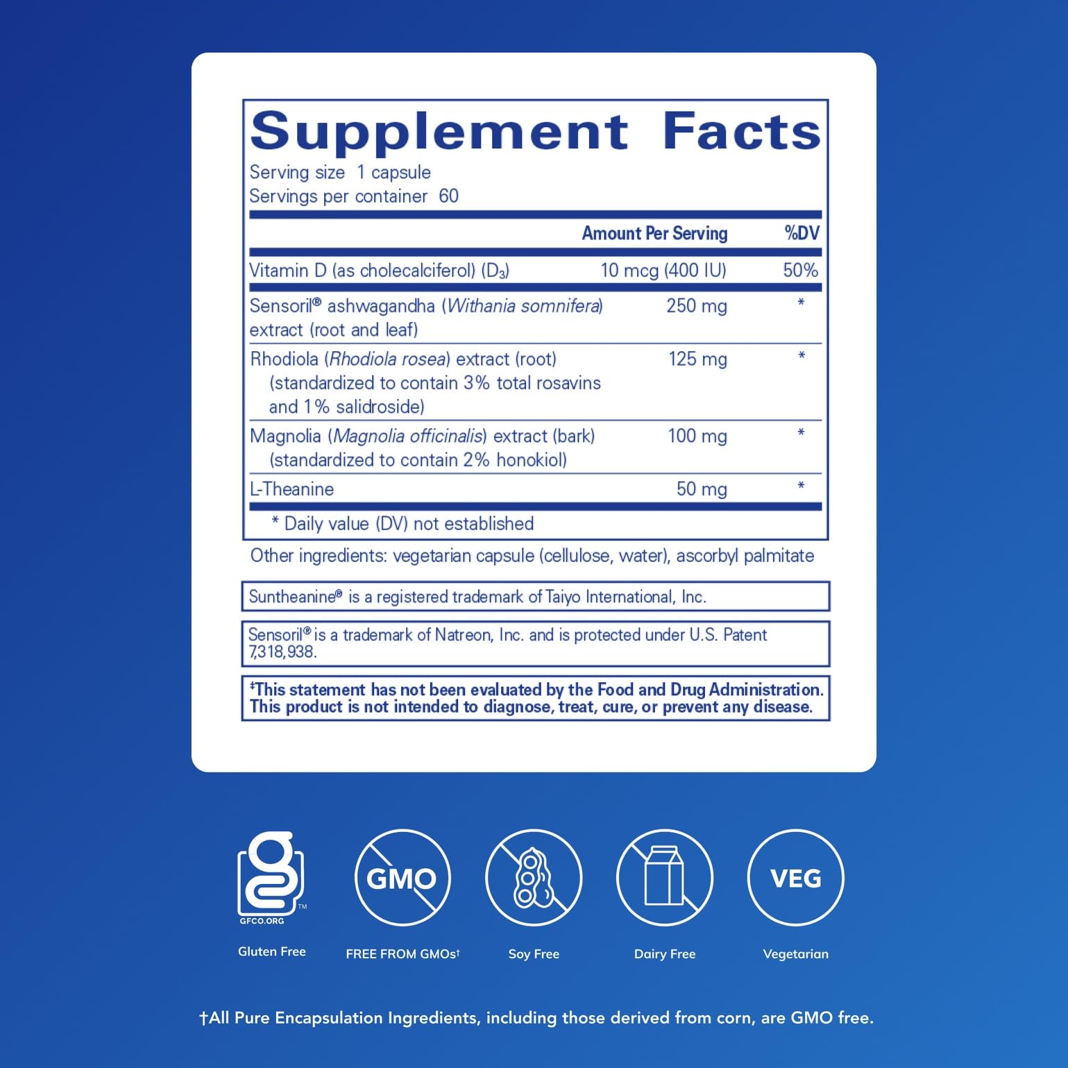 Pure Encapsulations Cortisol Calm - Supports Cortisol Health & Relaxation - Contains Ashwagandha & L-Theanine - Restful Sleep - 60 Capsules Pure Encapsulations buy supplements canada