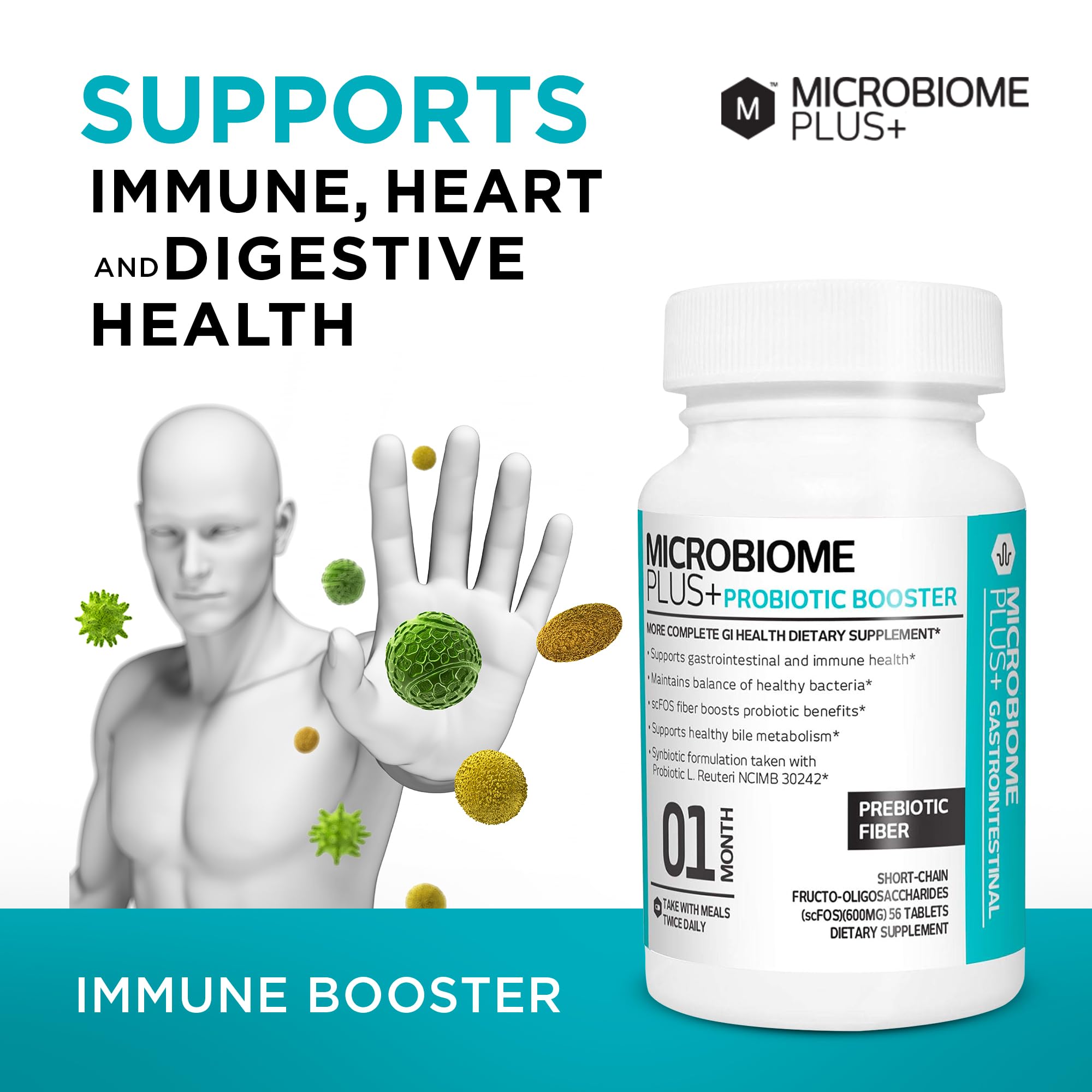 Microbiome Plus Prebiotics scFOS Prebiotic Fiber, Boosts Probiotic Benifits, GI Digestive Supplements, Allergy Safe and Gluten-Free Microbiome Plus buy supplements canada