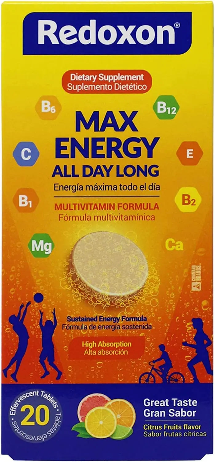 Redoxon Max Energy, Helps Support Inmune System, Citrus Flavor, 20 Effervescent Tablets, 2.82 Oz, Box Redoxon buy supplements canada