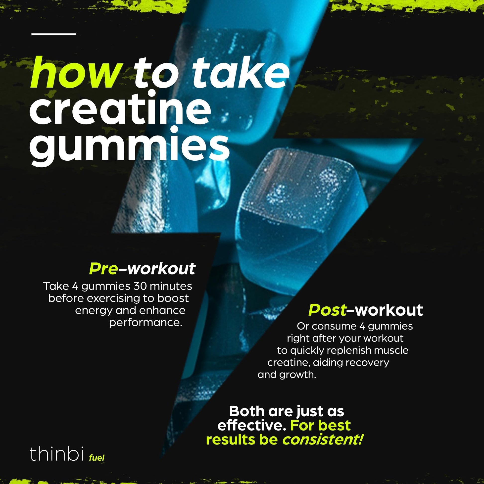 Creatine Monohydrate Gummies Complex 6200mg for Men & Women - 120 Gummies Advanced Formula W/L-Taurine + Vitamin B12 for Muscle Strength, Muscle Builder, Energy Boost Thinbi buy supplements canada