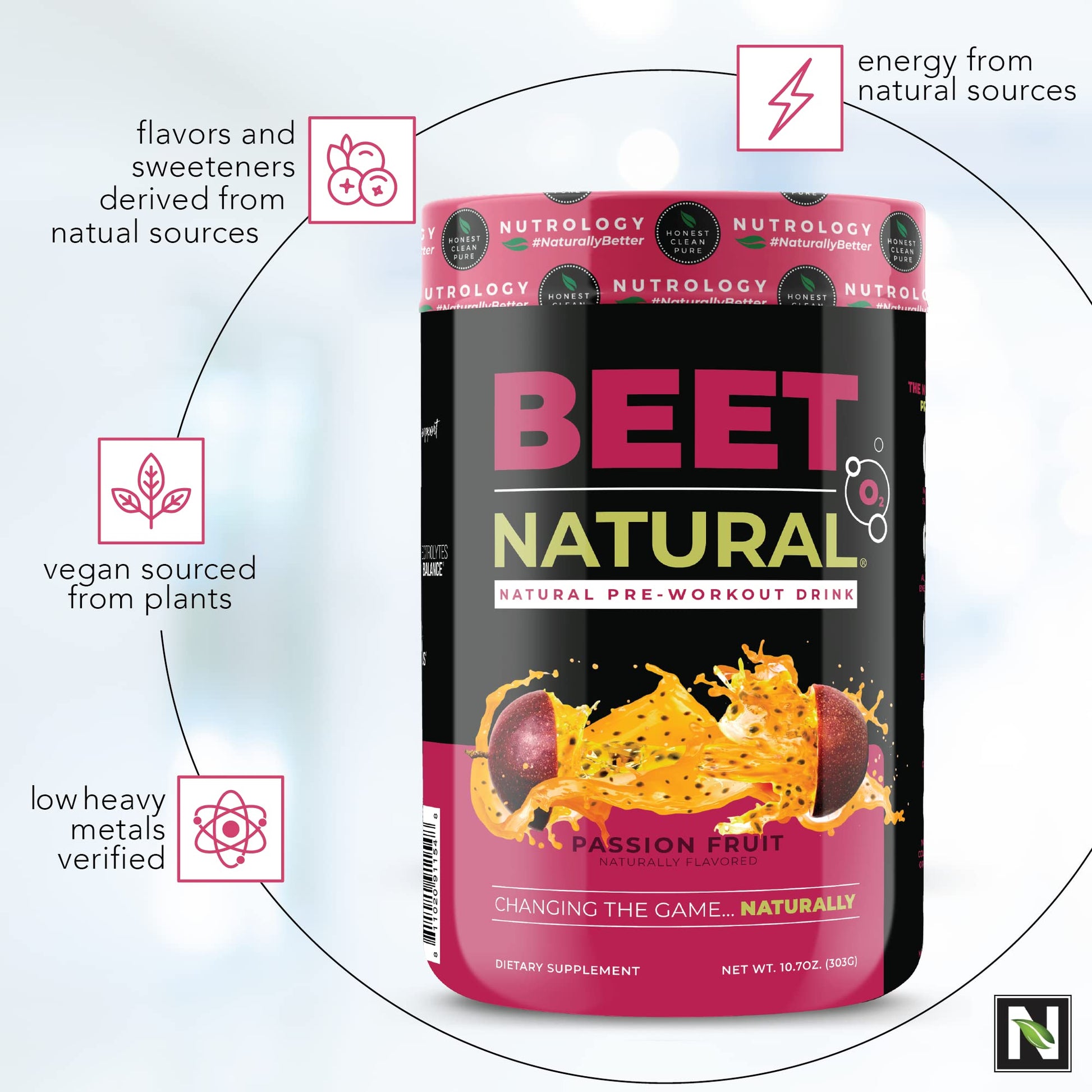 Nutrology Beet Natural O2, Pre Workout Powder, Energy, Endurance; Nitric Oxide Booster Nutrology buy supplements canada
