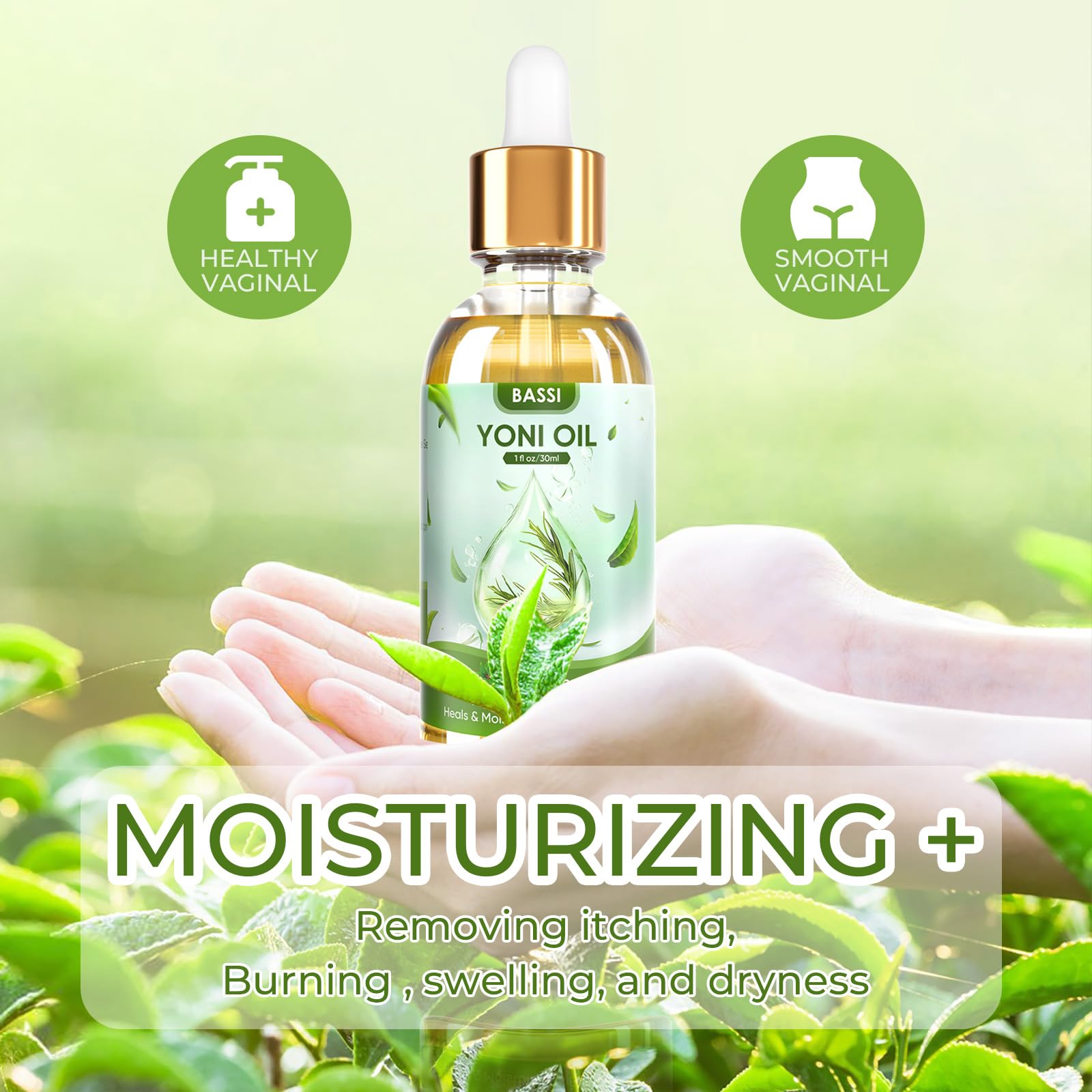BASSI 2PCS Yoni Oil Organic Feminine Oil Vaginal Moisturizer For Wetness - Ph Balance for Women BASSI buy supplements canada