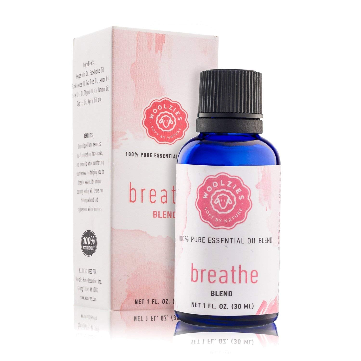 Woolzies Breathe Essential Oil Cold Stopper Blend For Cold, Cough, Congestion, Sinus Relief, Allergy, Headache, Aromatherapy, Scents & Diffuser Woolzies buy supplements canada