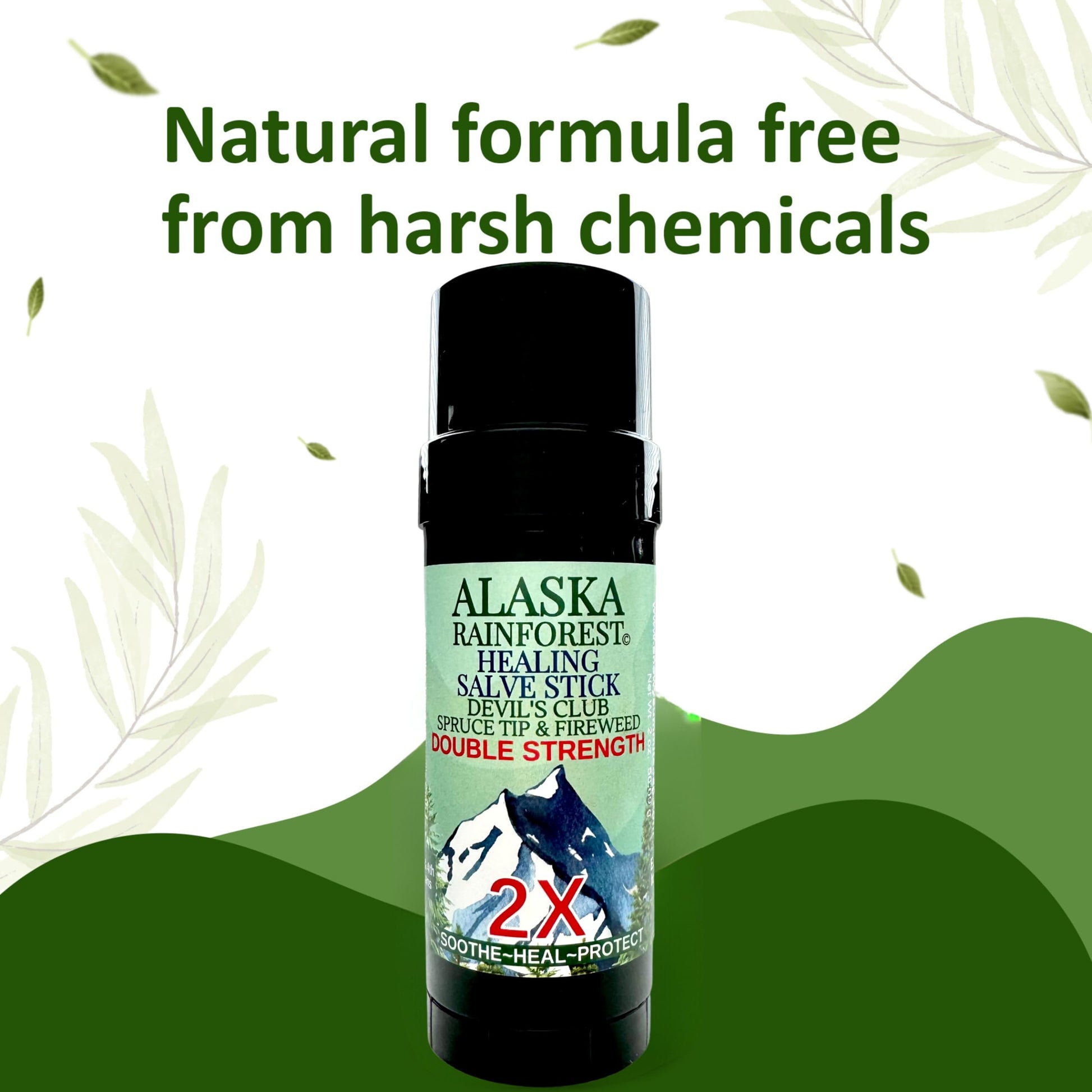 Snowy Summit Alaska Rainforest 2X Salve Stick - Salve for Dry Skin & Joint Relief - Natural Salve for Soothing Skin with Gentle Aroma - Body & Hand Salve - Muscle Rub Alaskan Devil’s Club Oil Snowy Summit buy supplements canada